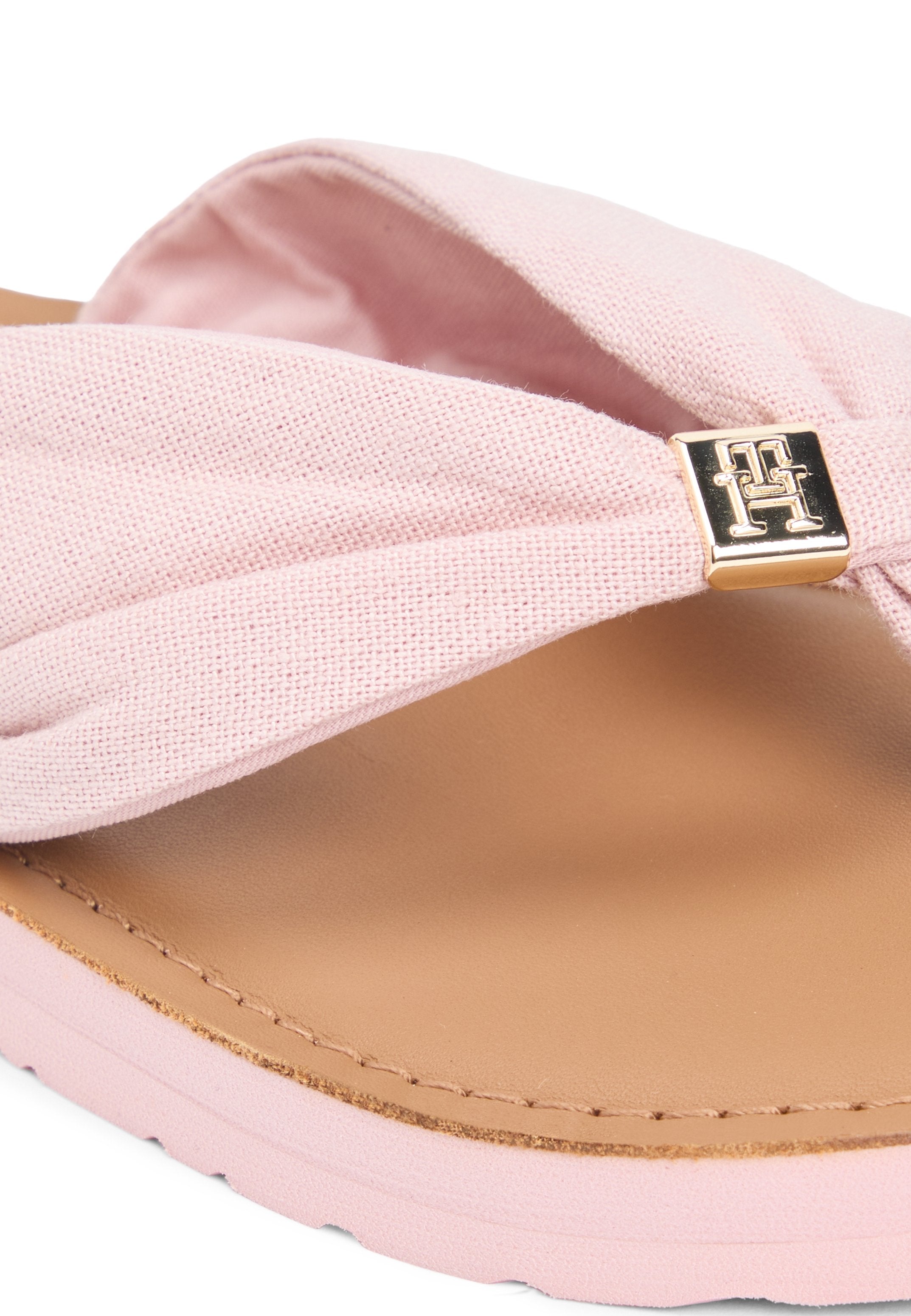 SUMMER - T-bar sandals - foggy pink