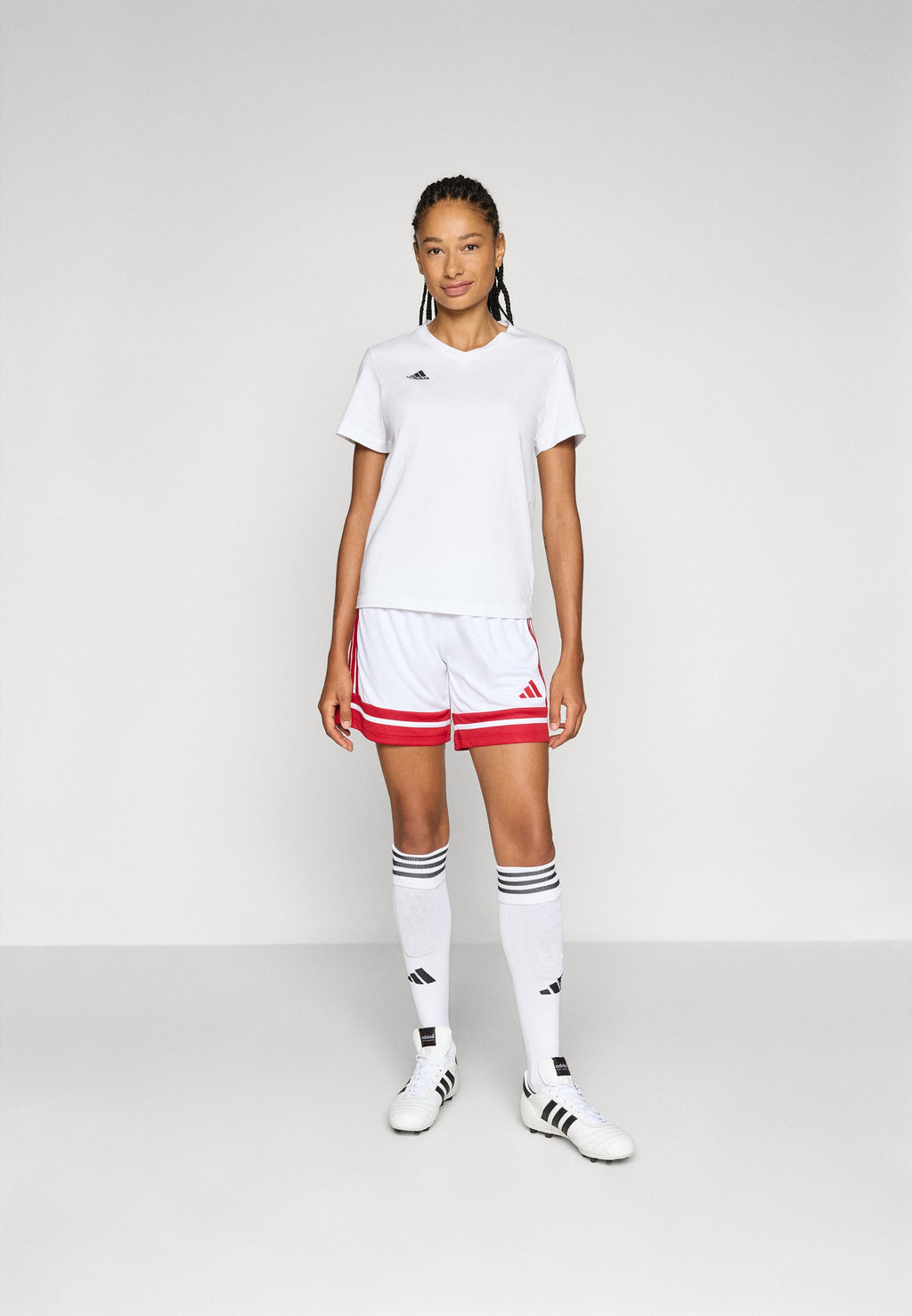SQUADRA25 SHORTS  WOMEN - Sports shorts - white/team power red