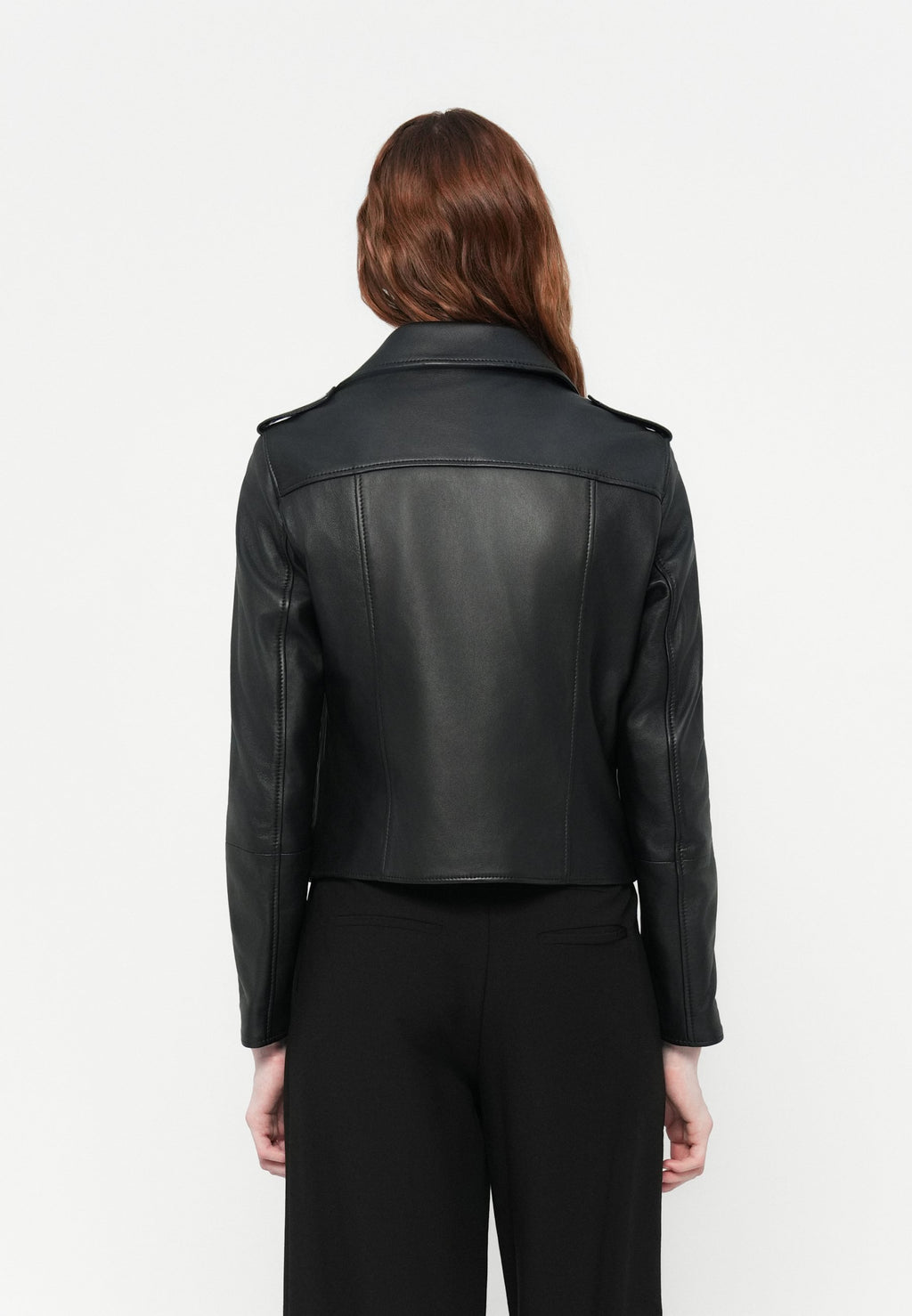 LUJANA - Leather jacket - black