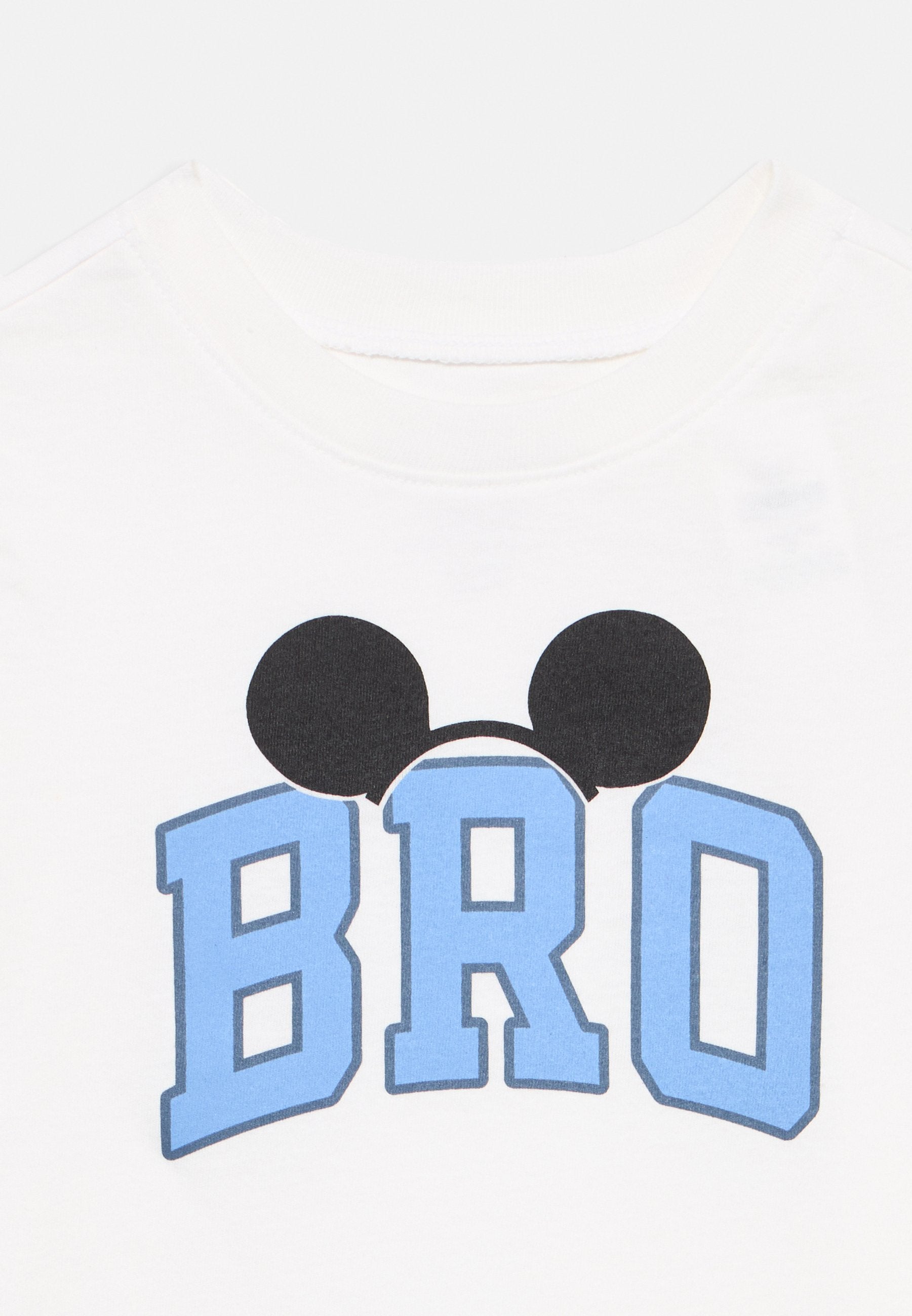 DISLOGO BRO - Print T-shirt - off-white/blue