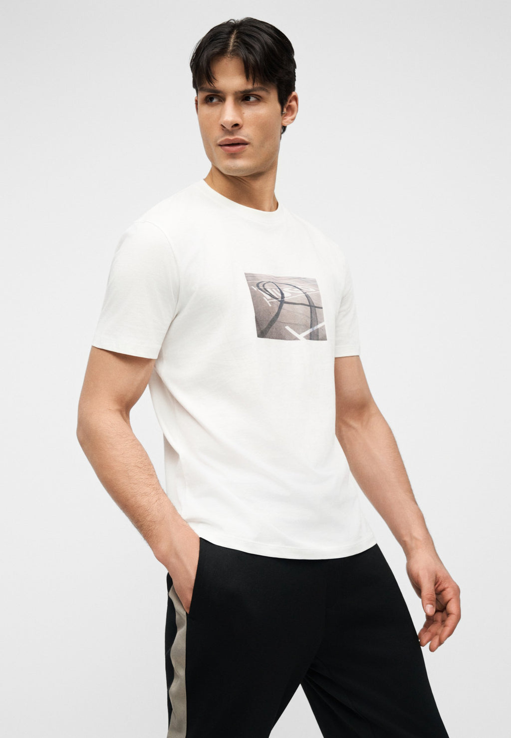 DOSTINO - Print T-shirt - natural