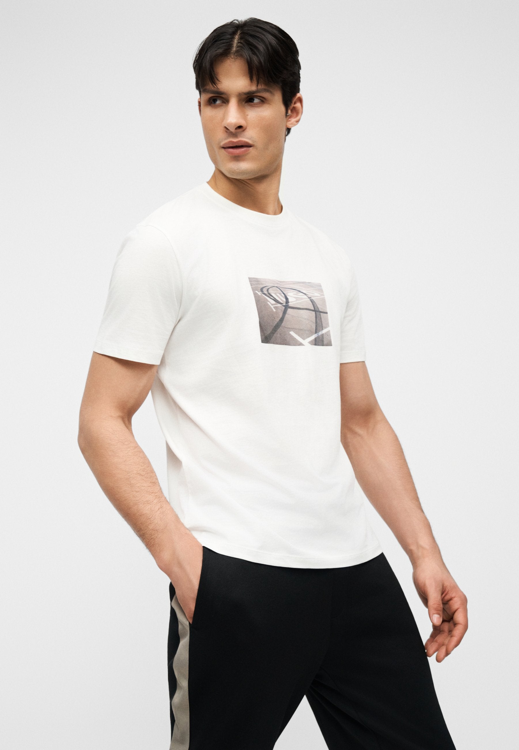 DOSTINO - Print T-shirt - natural