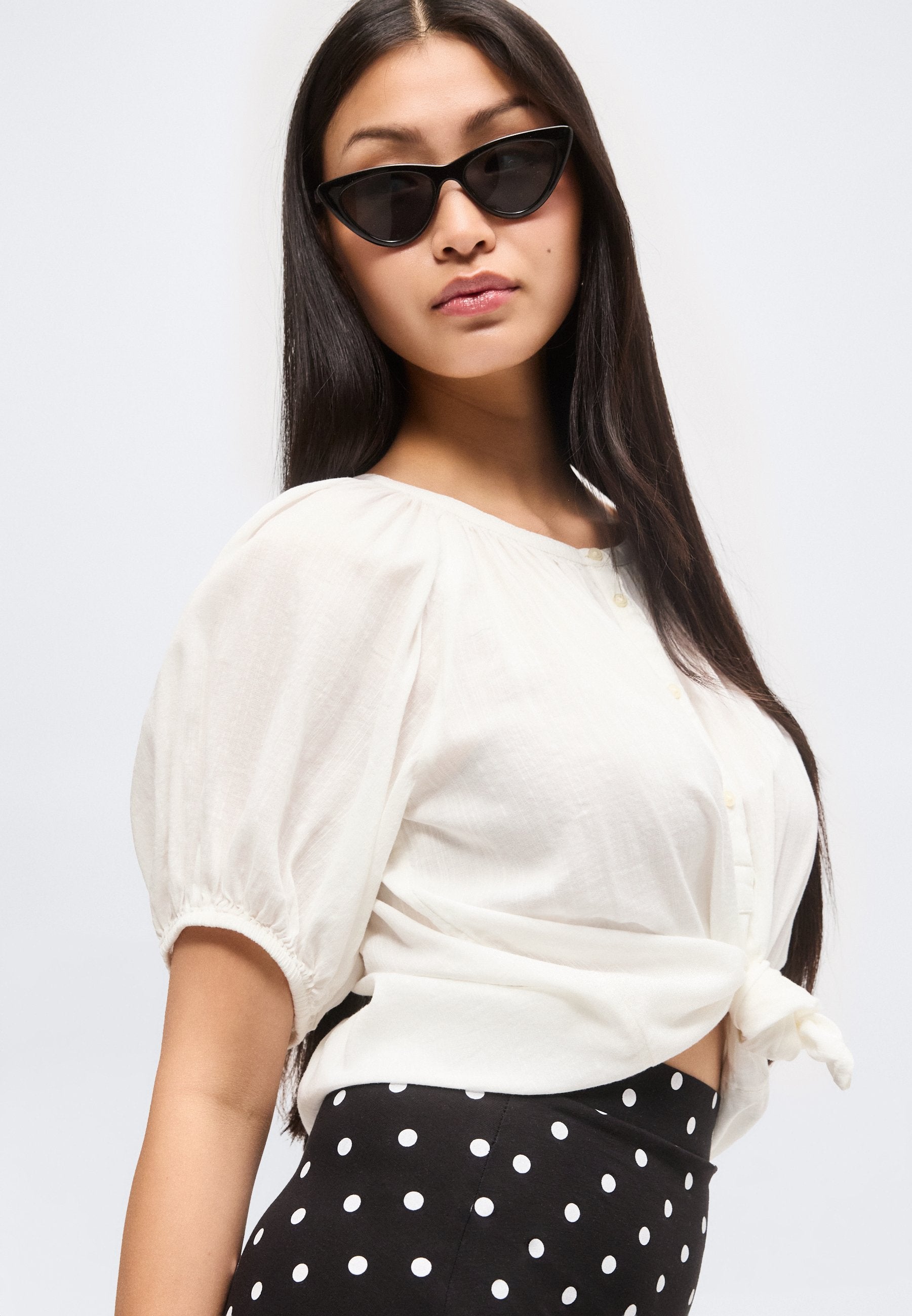 PUFF POPOVER - Blouse - new off white