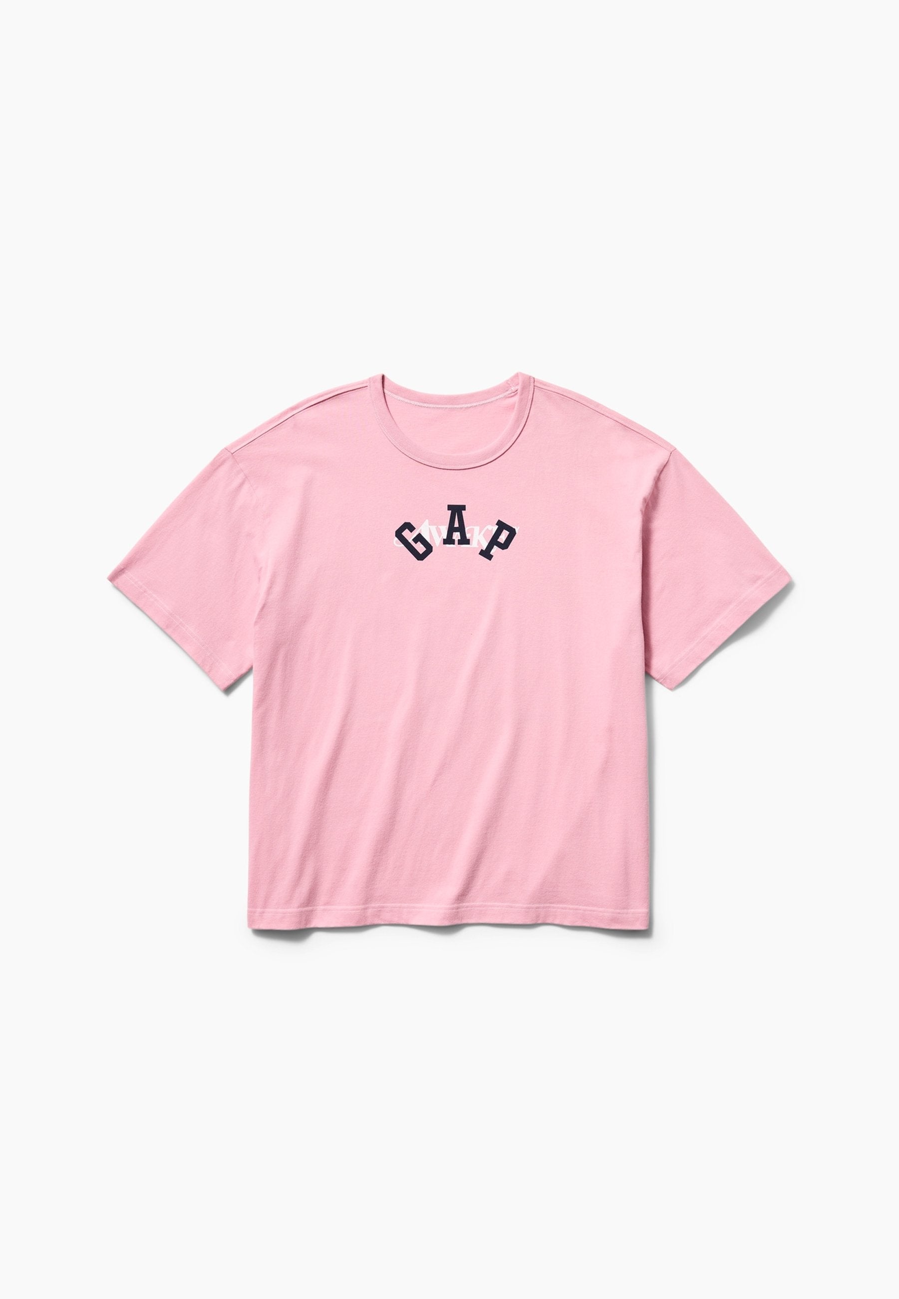 GAP AWAKE NY KUTU KESİM TİŞÖRT UNISEX - Baskılı tişört - new rose crystal