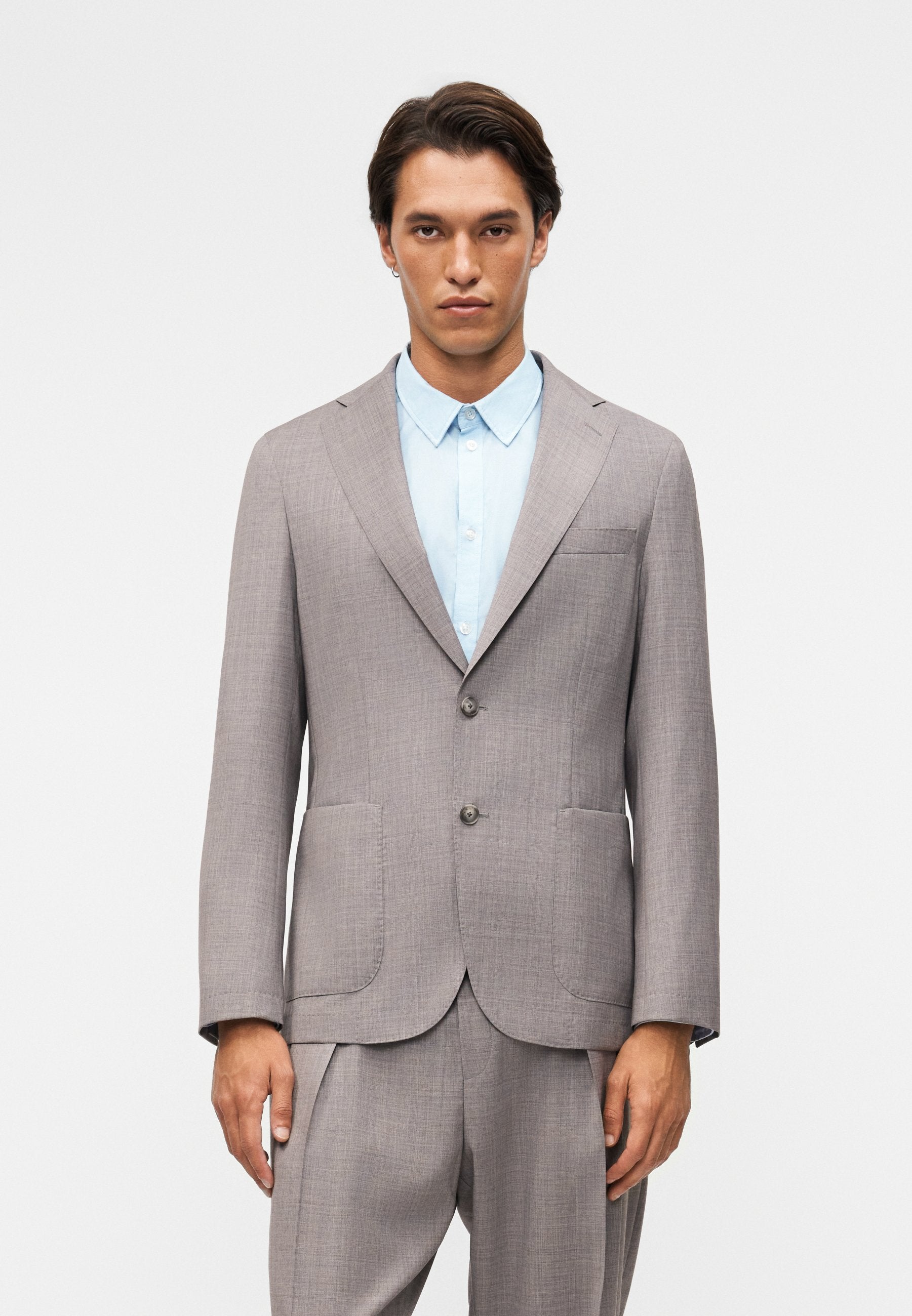 HANRY - Blazer jacket - open grey