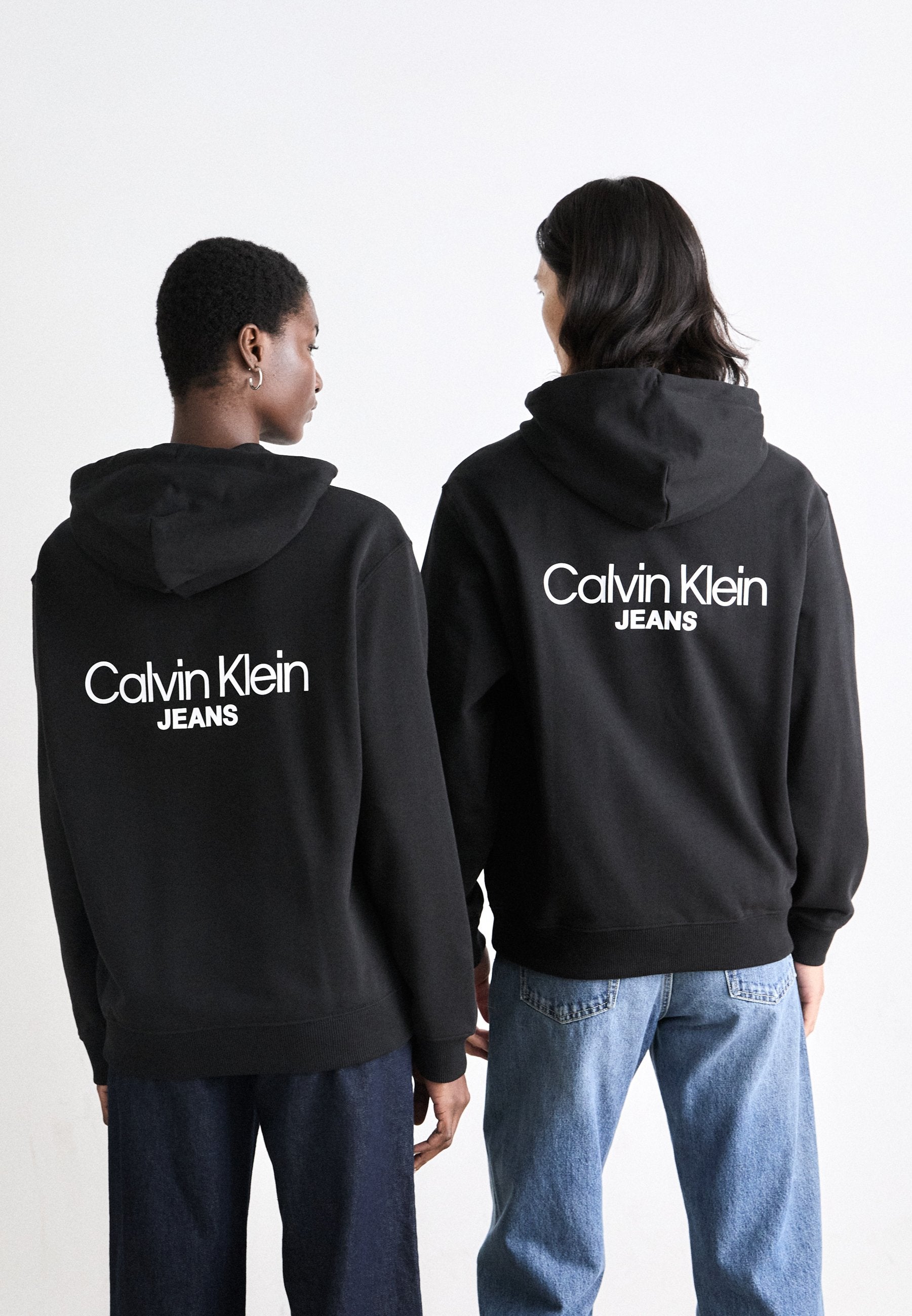 LOGO BACK PRINT HOODIE UNISEX - Hoodie - black