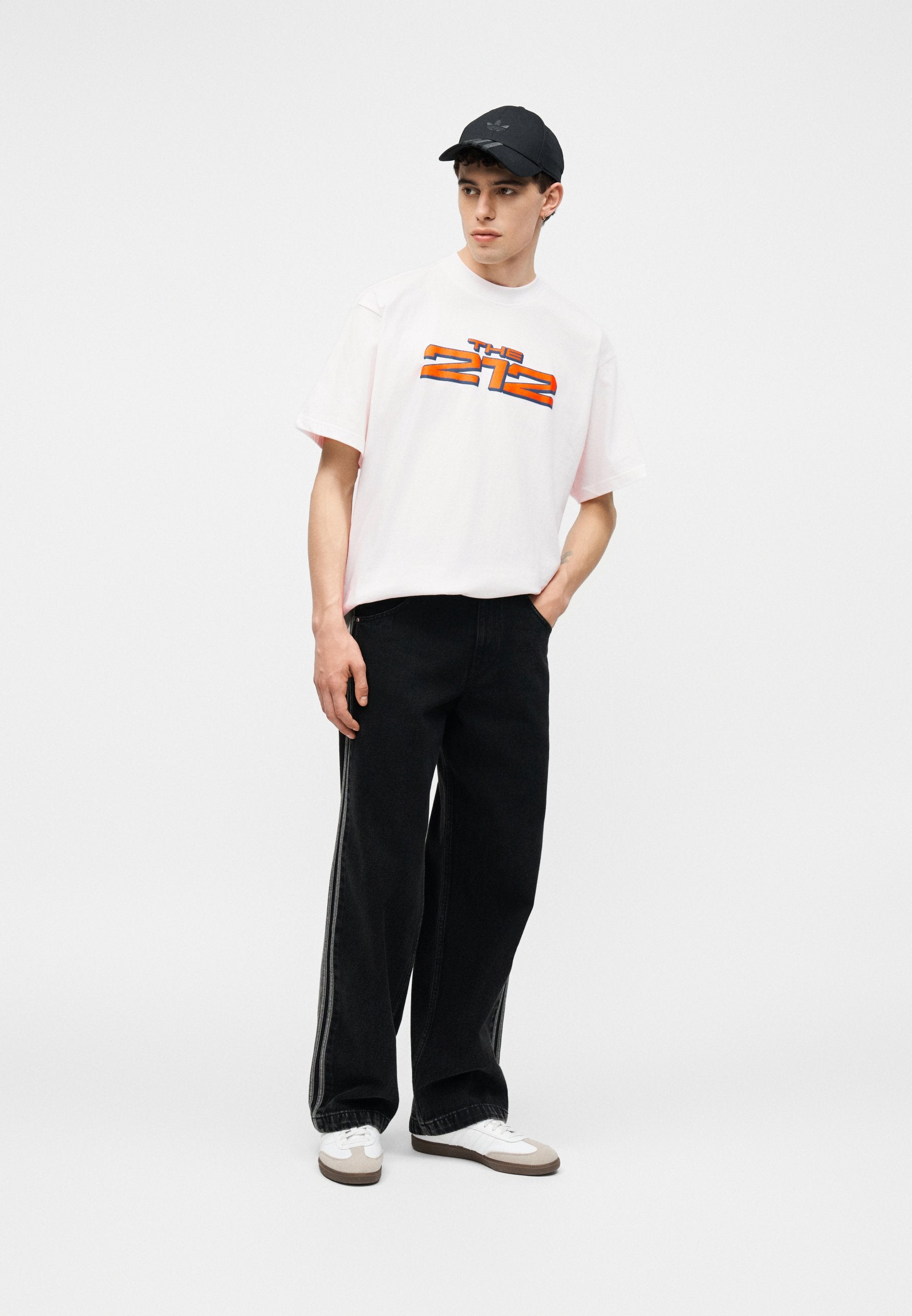 NY CITY TEE UNISEX - Print T-shirt - white/collegiate royal
