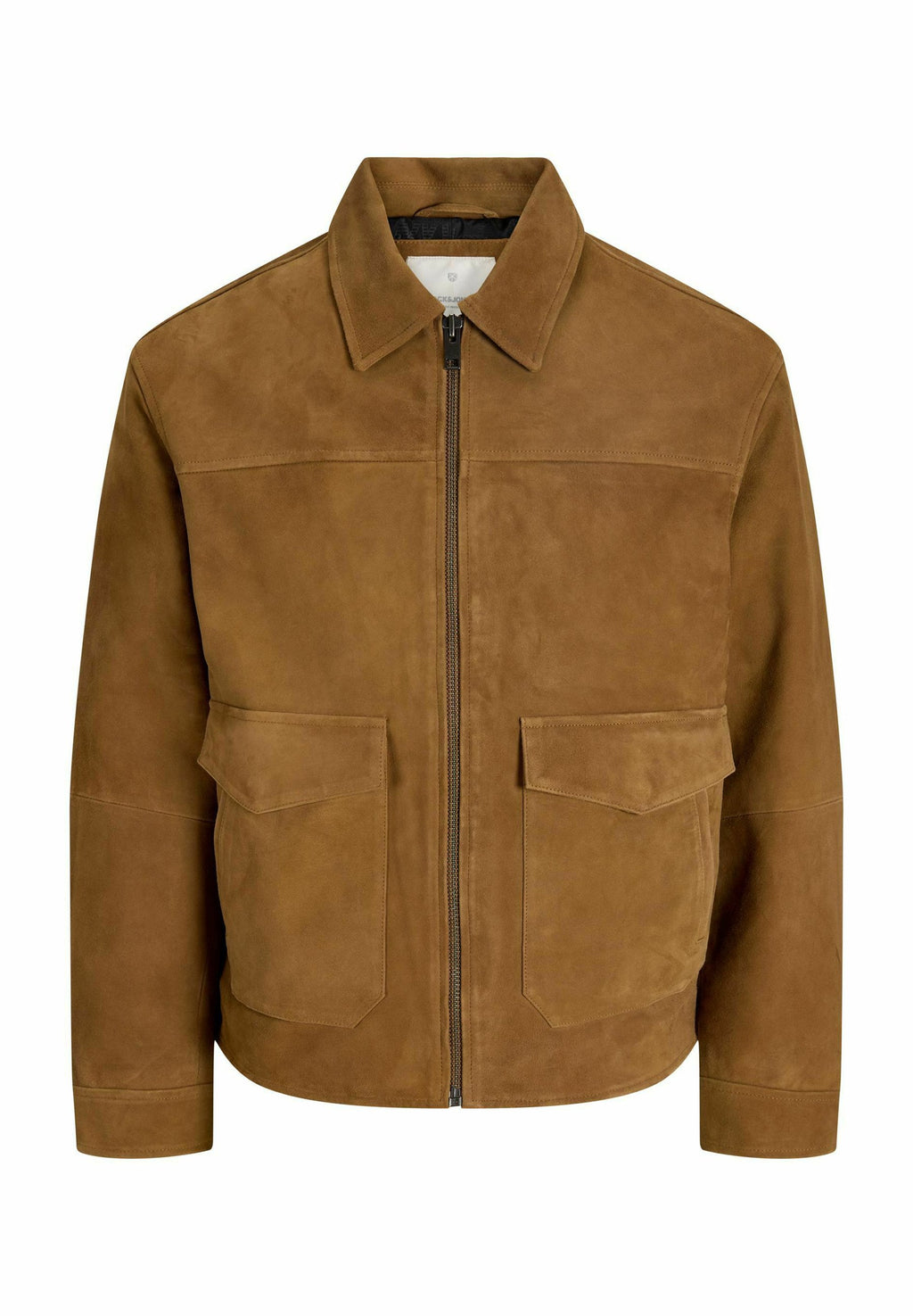 Leather jacket - cognac