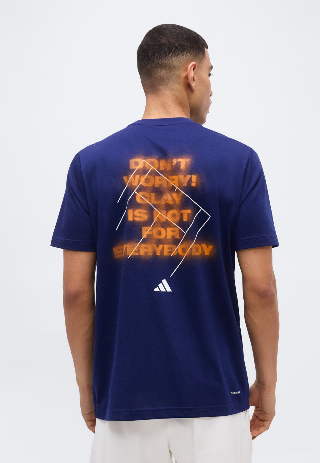 CLAY IS NOT GRAPHIC - Sports T-shirt - dark blue