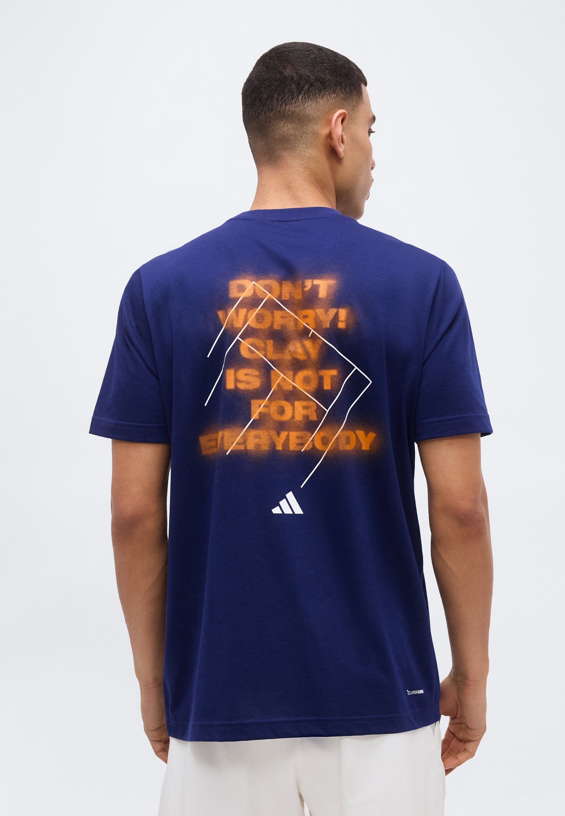 CLAY IS NOT GRAPHIC - Sports T-shirt - dark blue