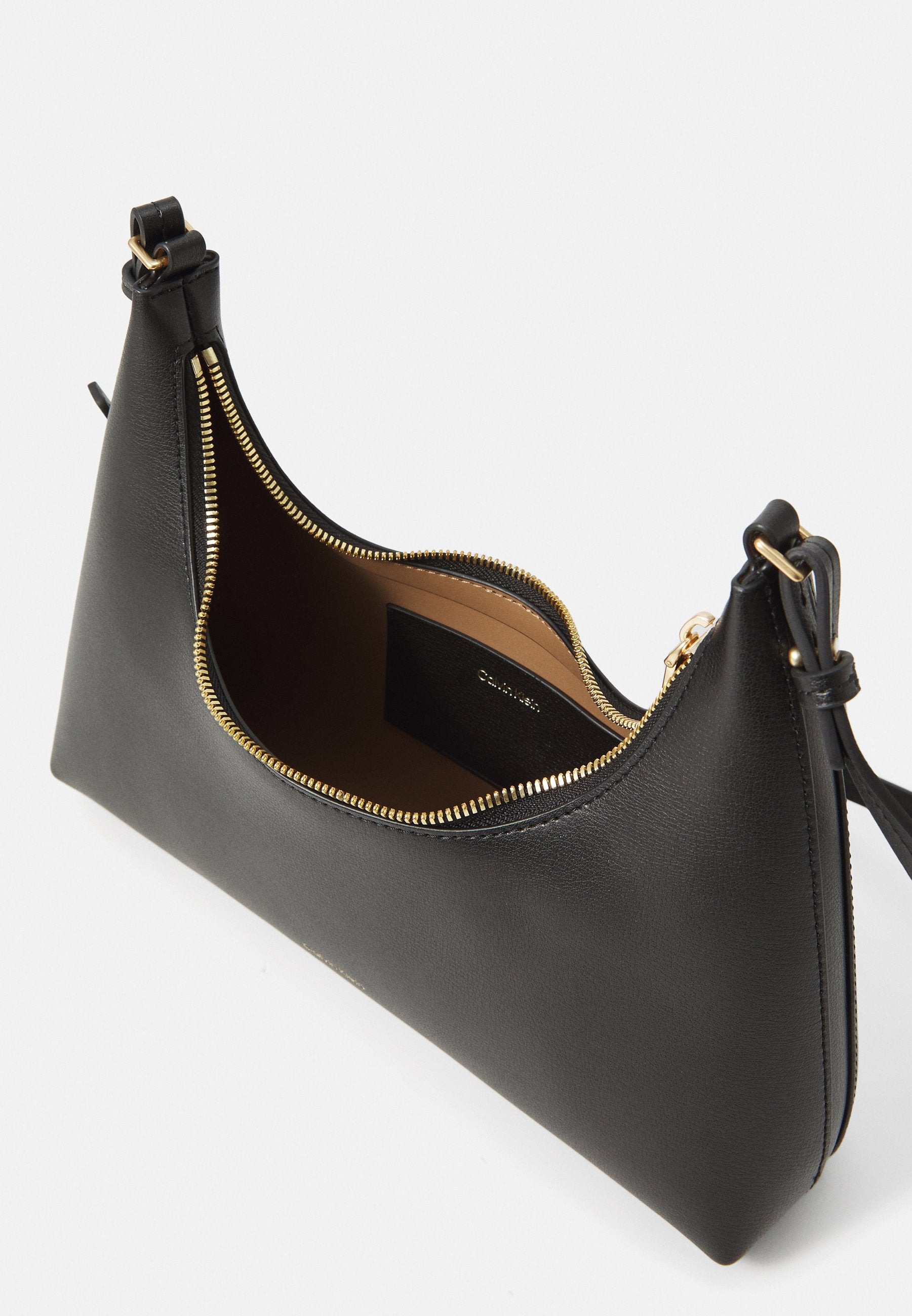 FOIL LOGO - Handbag - black/toasted coconut