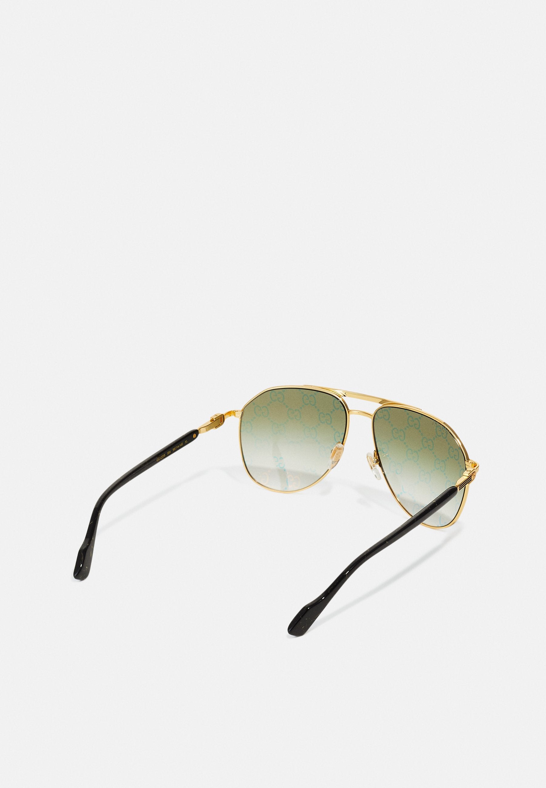 UNISEX - Sunglasses - gold-coloured/green