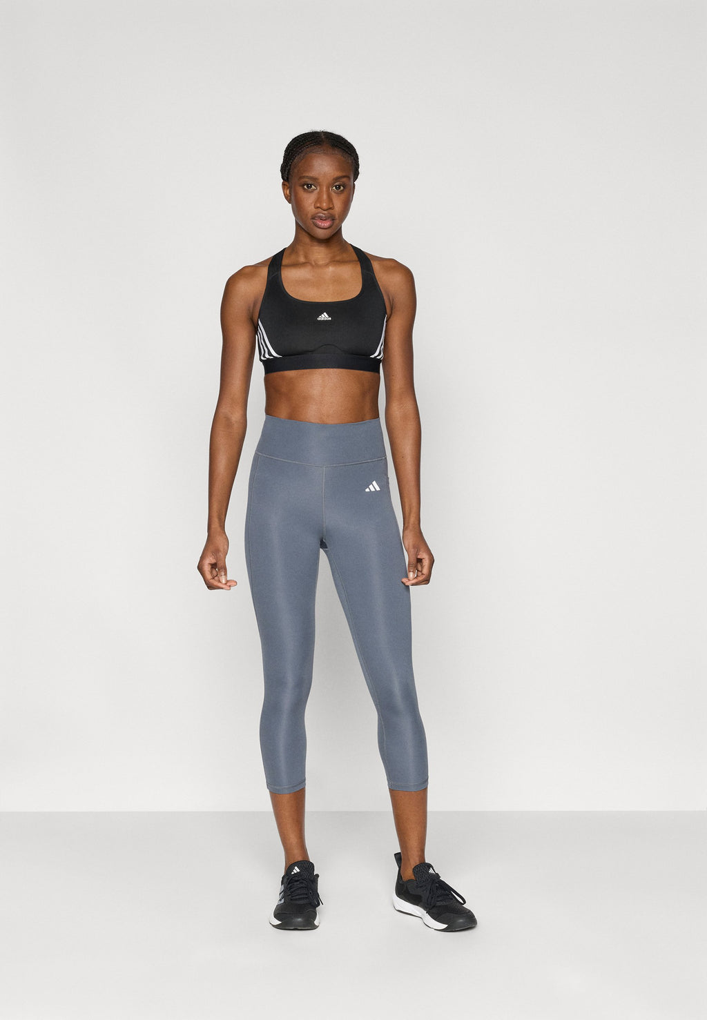 ADIDAS OPTIME ESSENTIALS STASH 3/4 - 3/4 sports trousers - dark grey