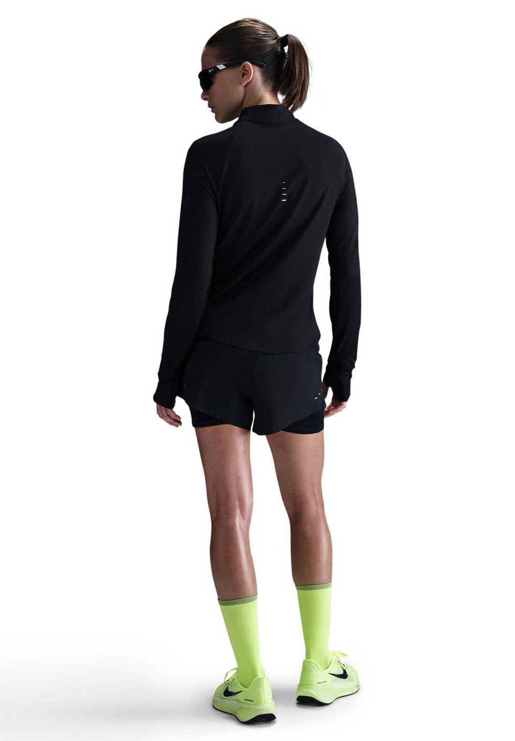 SWIFT - Long sleeved top - black reflective silv