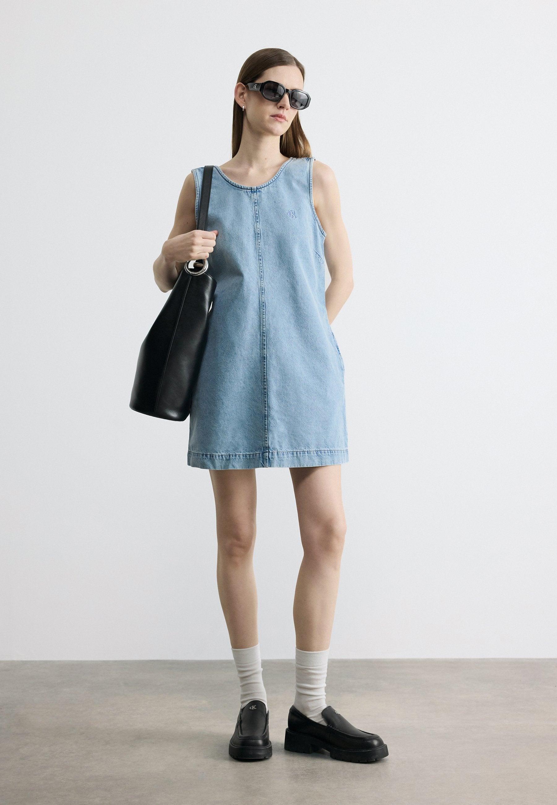 SHIFT DRESS  - Denim dress - coastal light