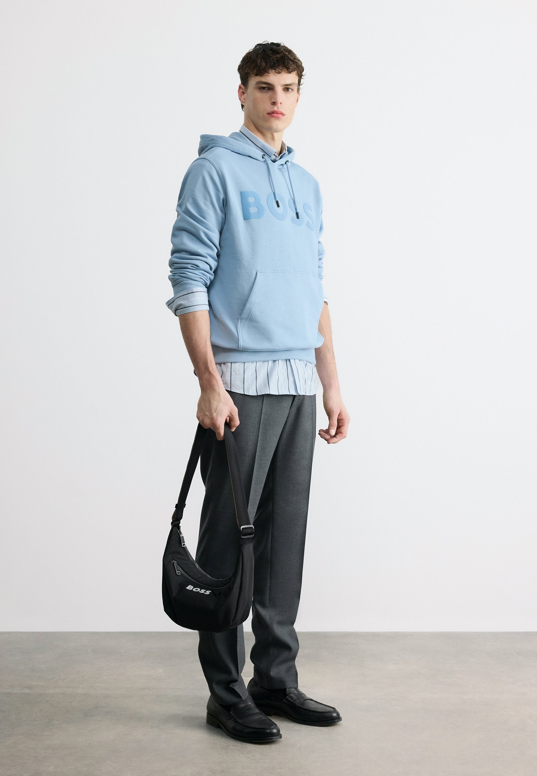 WEBASIC HOOD - Hoodie - light pastel blue