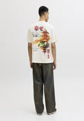 JORBIG JAPAN TEE 3 PACK - Print T-shirt - antique white/antique purple/asphalt