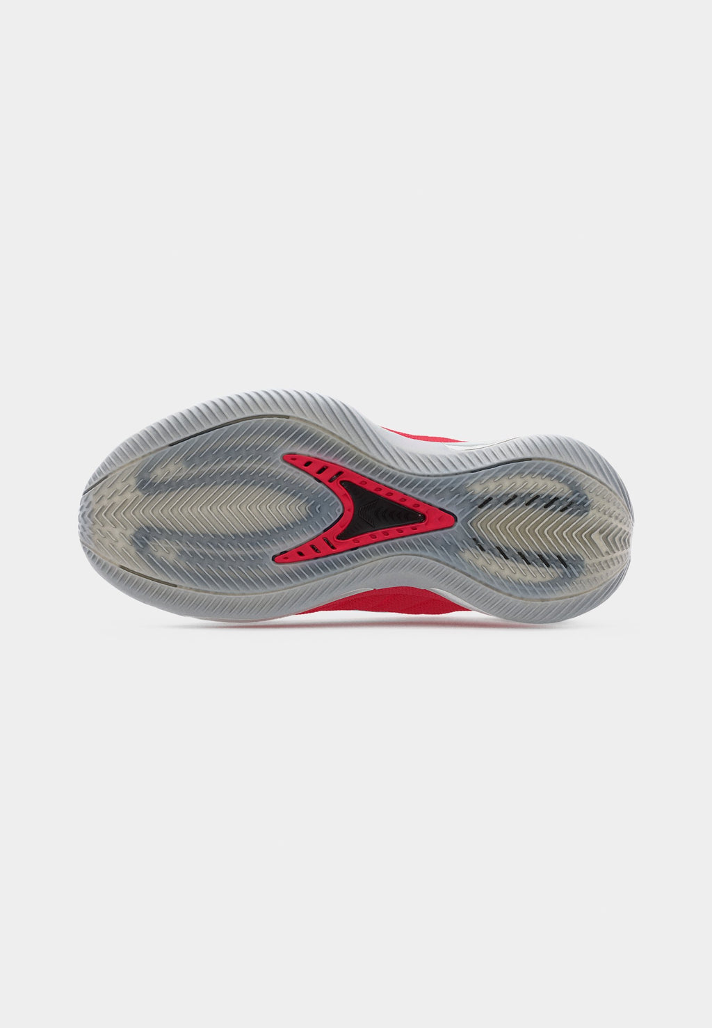 ANTHONY EDWARDS 2 UNISEX - Basketball shoes - silver-coloured metallic/pure ruby/core black