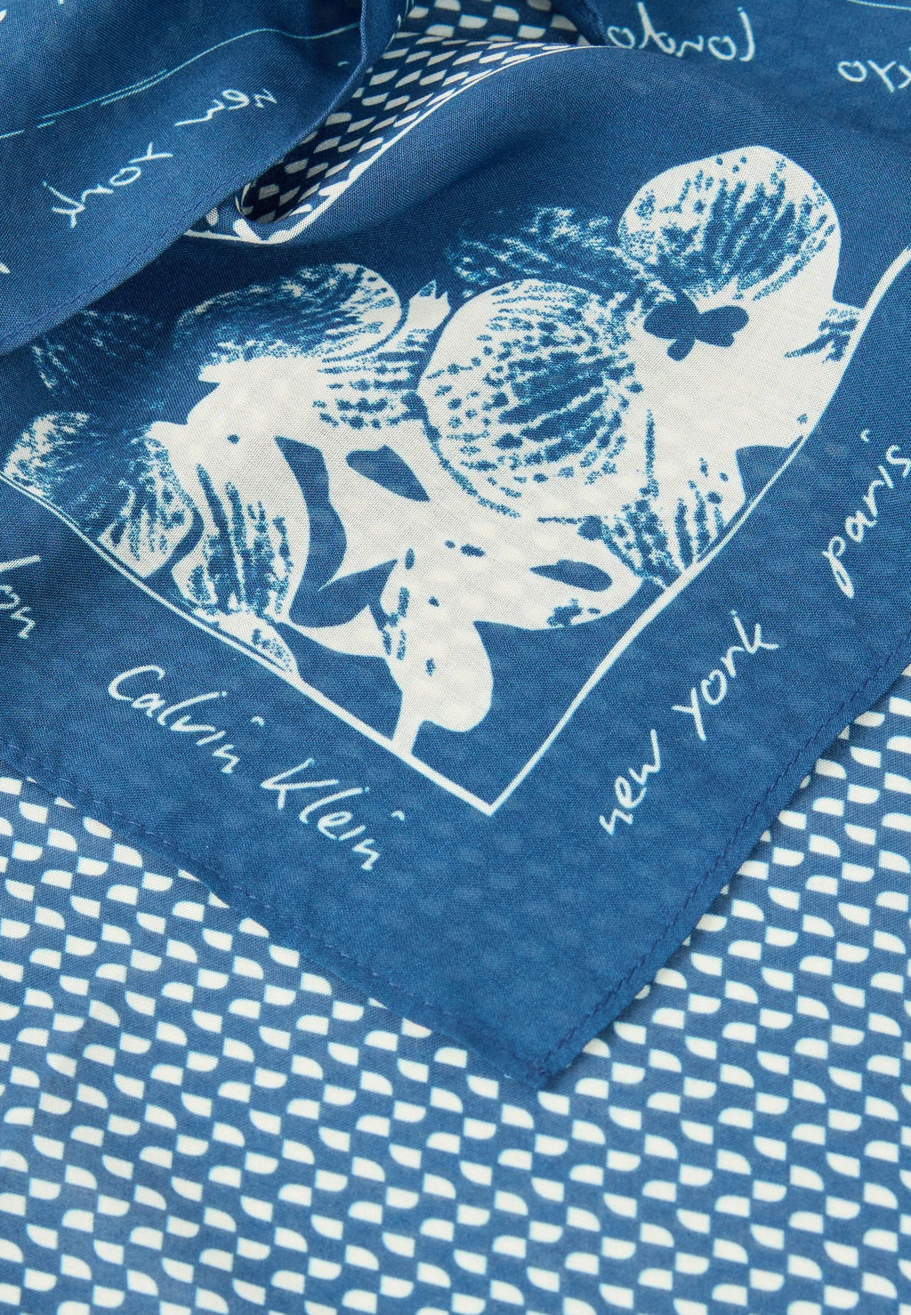 GRAPHIC PRINT BANDANA - Foulard - dark blue