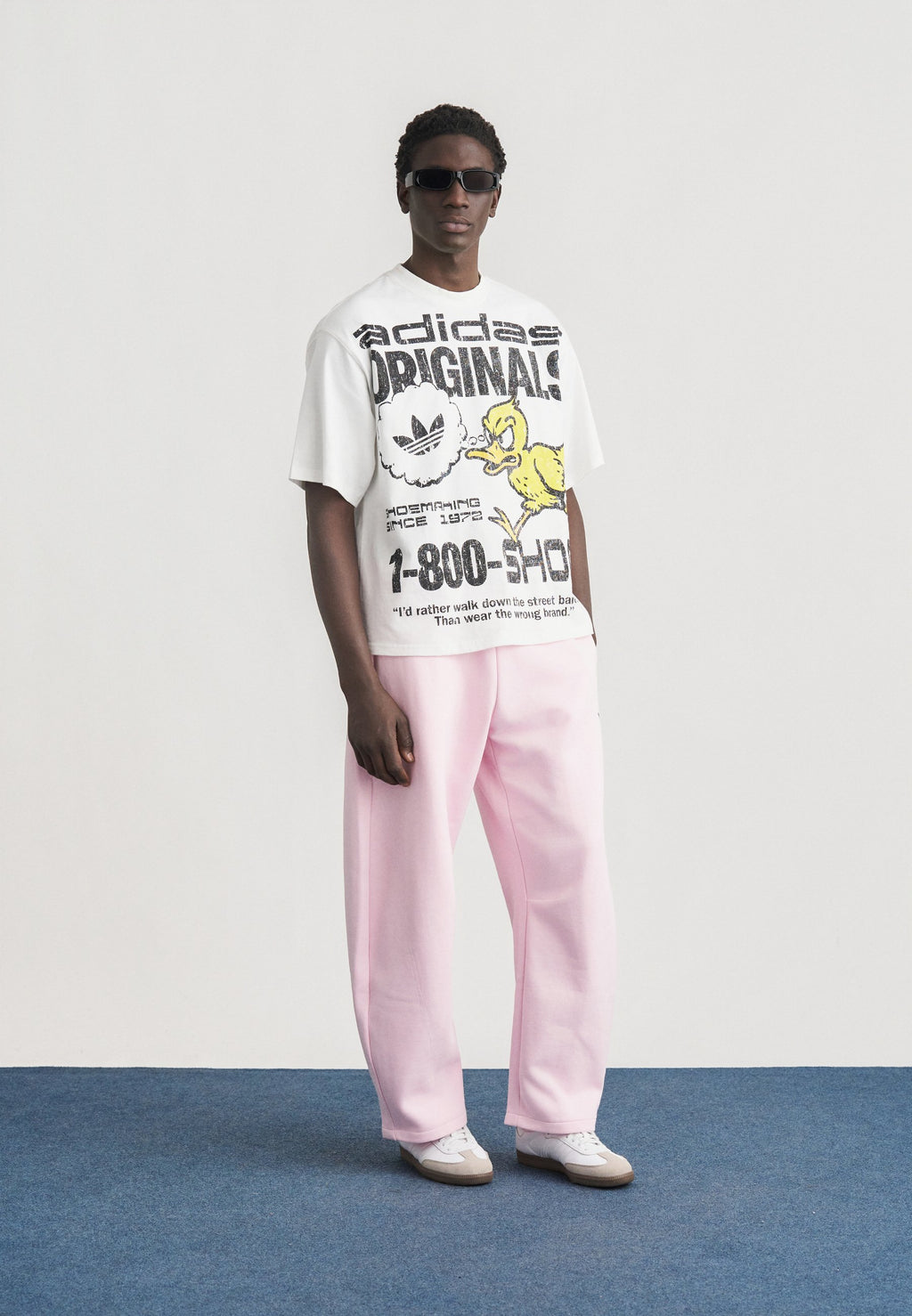 PANTALON GRAPHIQUE UNISEXE - Bas de survêtement - rose clair