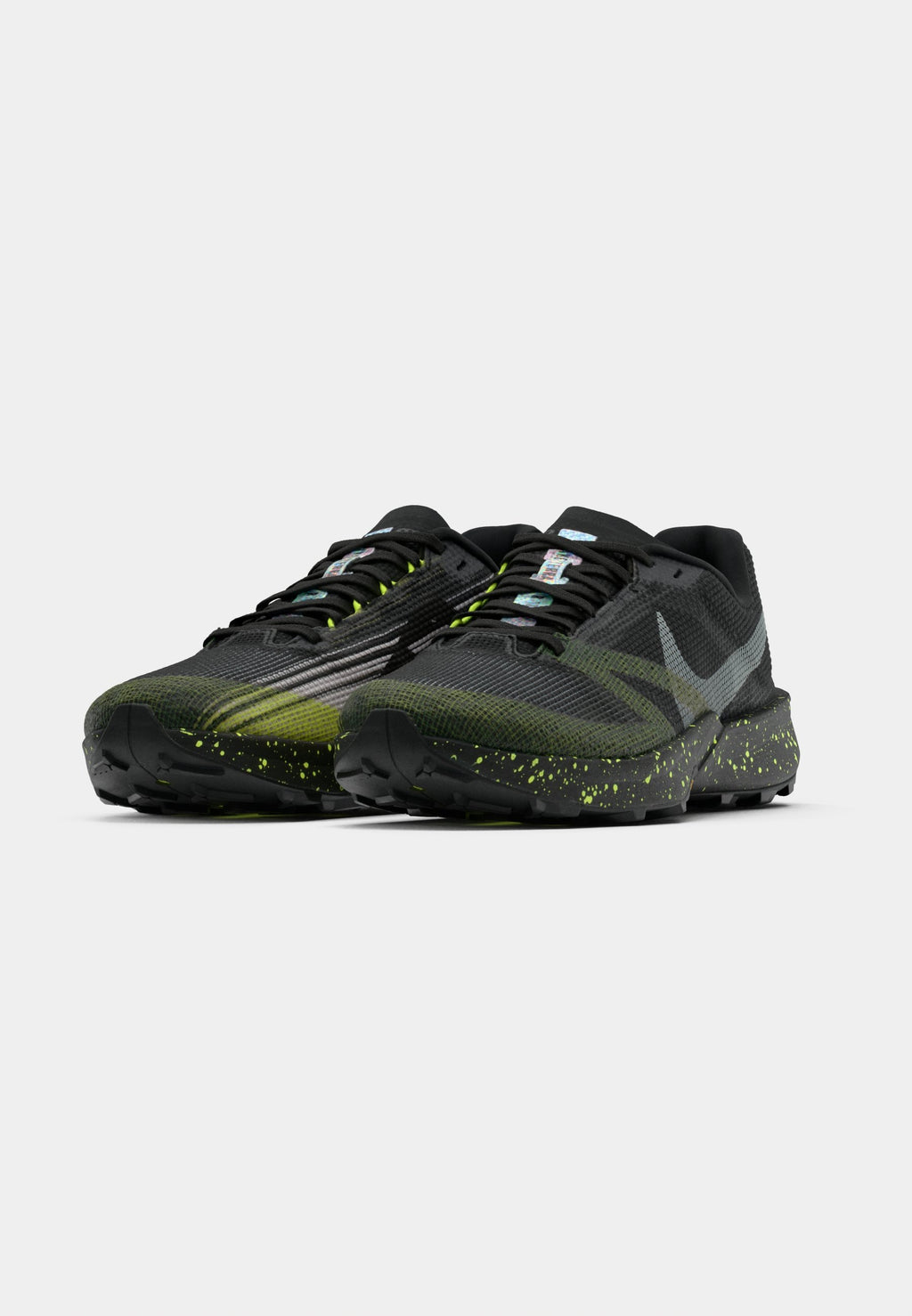 TERRA KIGER 10 - Chaussures de trail running - noir/phantom/volt ice/tattoo/violet platine