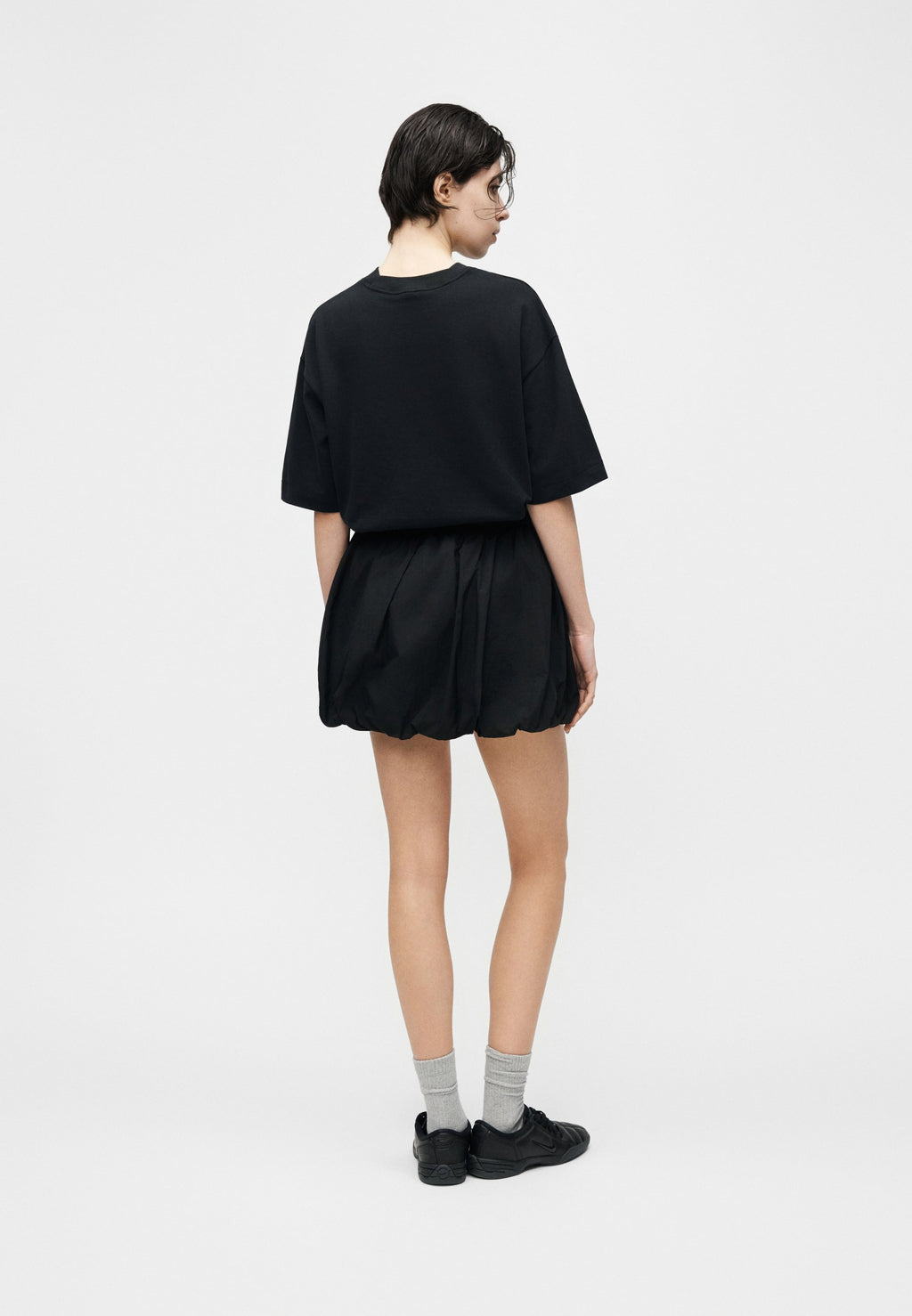 BUBBLE SKIRT - Puffball skirt - black/chalk