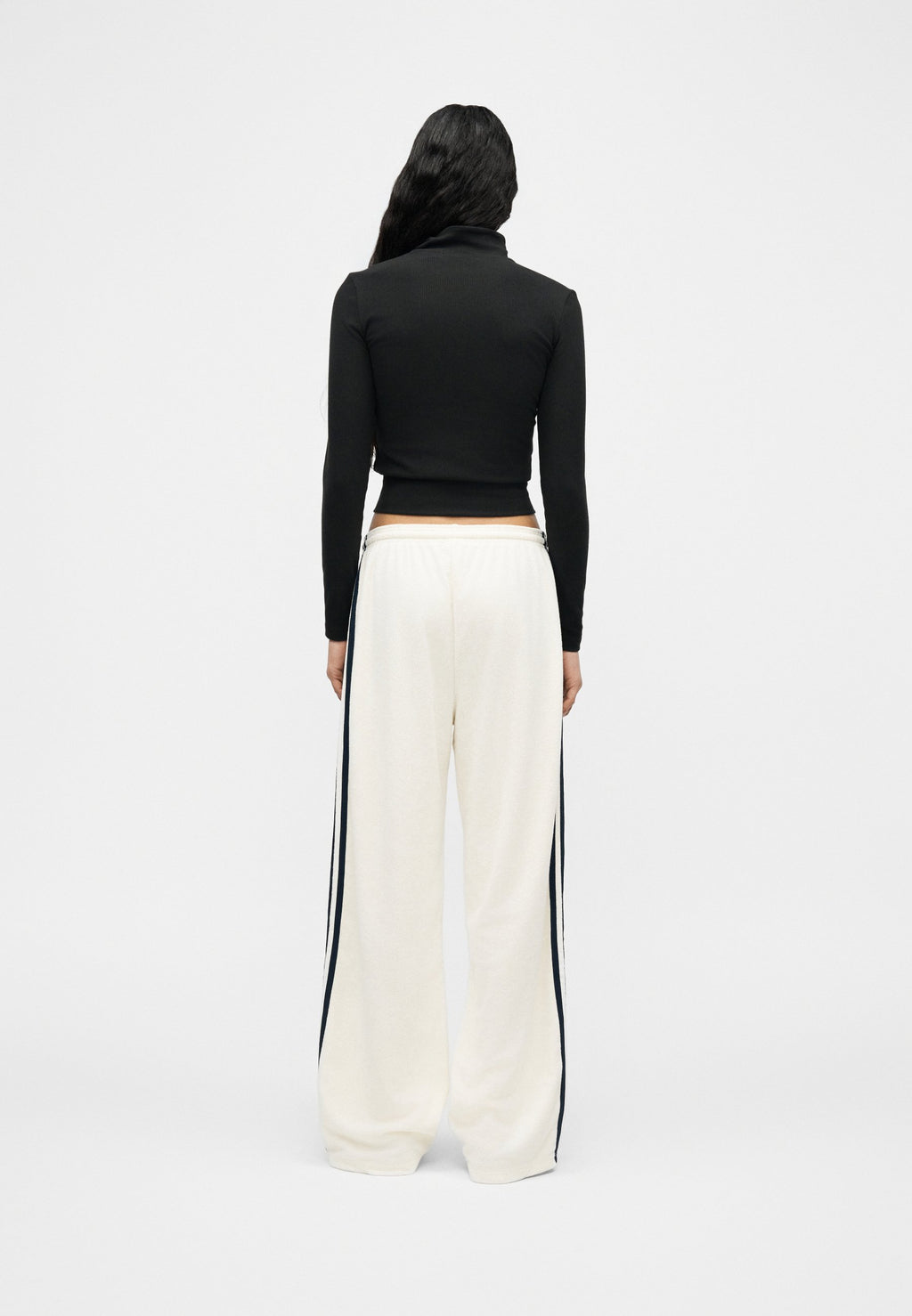 PANTALON ÉPONGE - Bas de survêtement - blanc cassé