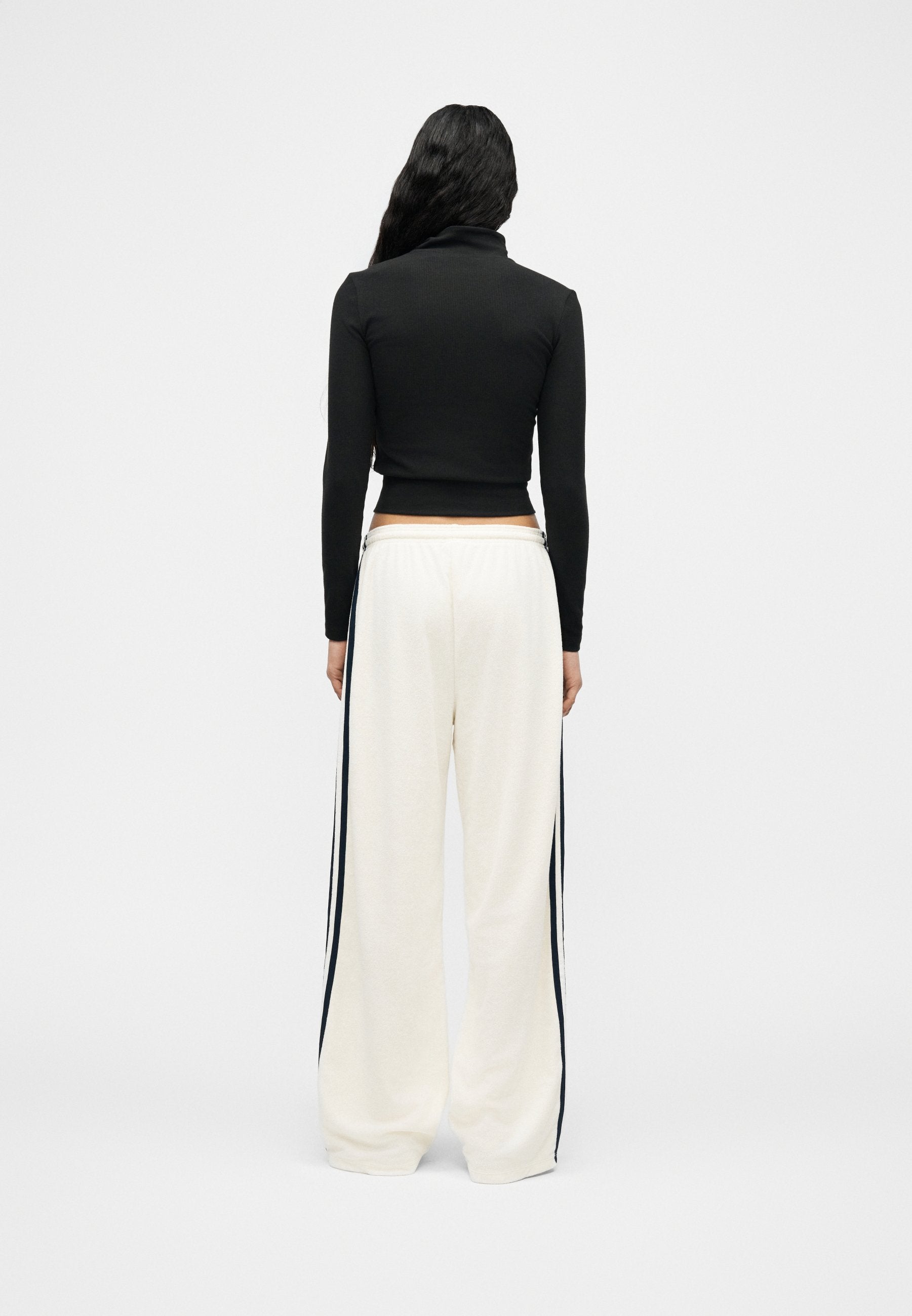 PANTALON ÉPONGE - Bas de survêtement - blanc cassé