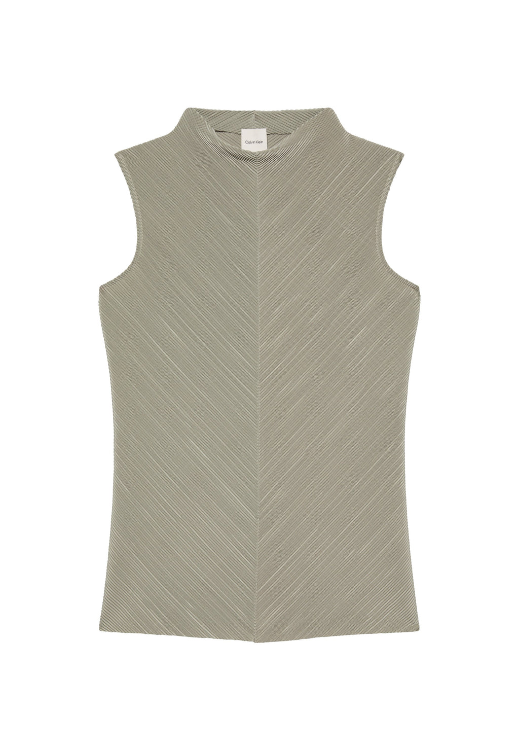 PLISSE MOCK NECK TOP - Blouse - roasted cashew