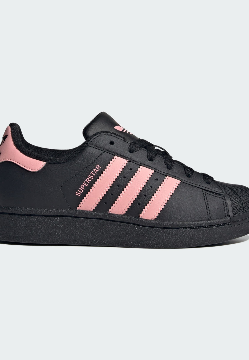 SUPERSTAR II UNISEX - Baskets - noir/rose fluo/noir