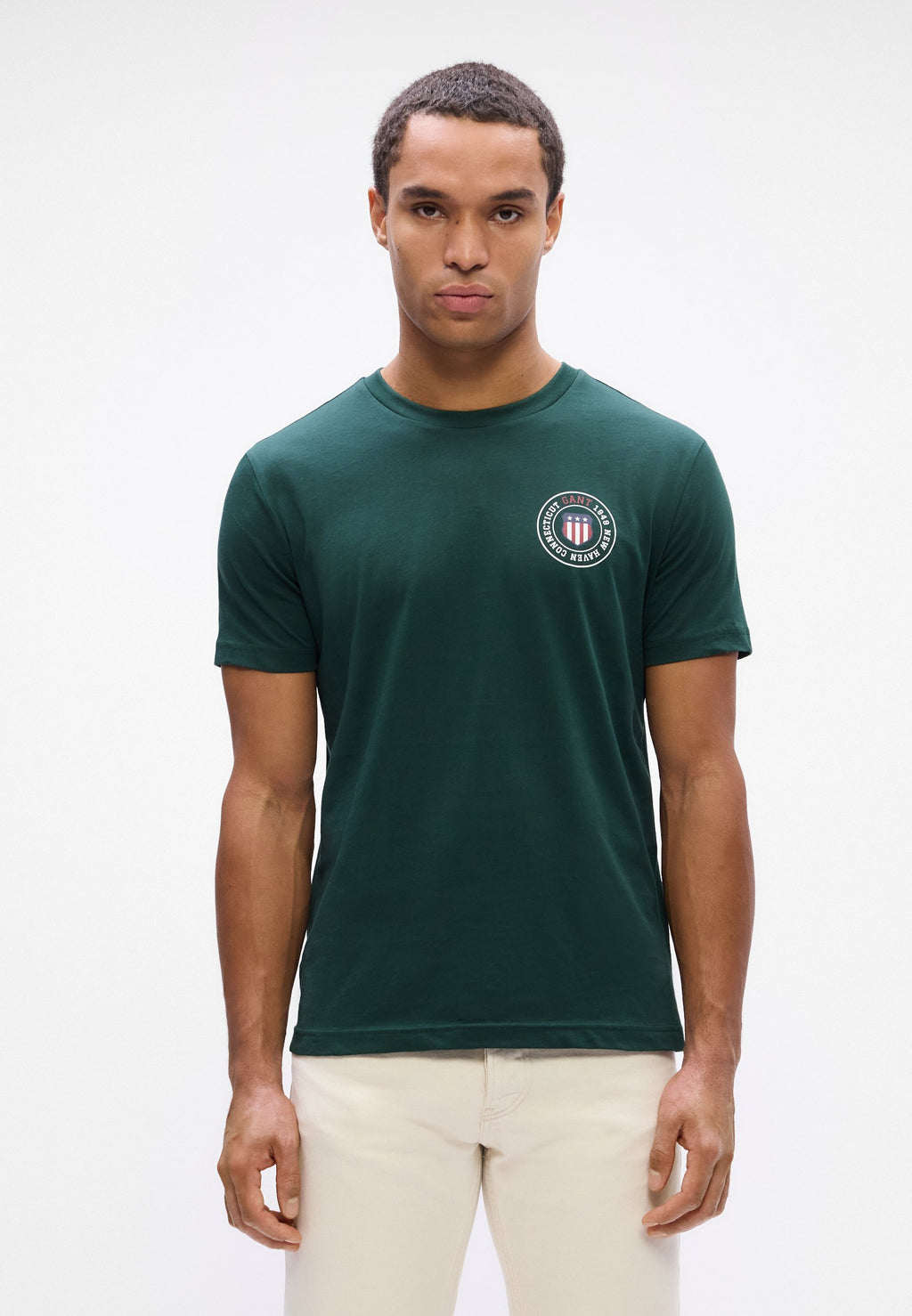 GRAPHIC  - Print T-shirt - tartan green
