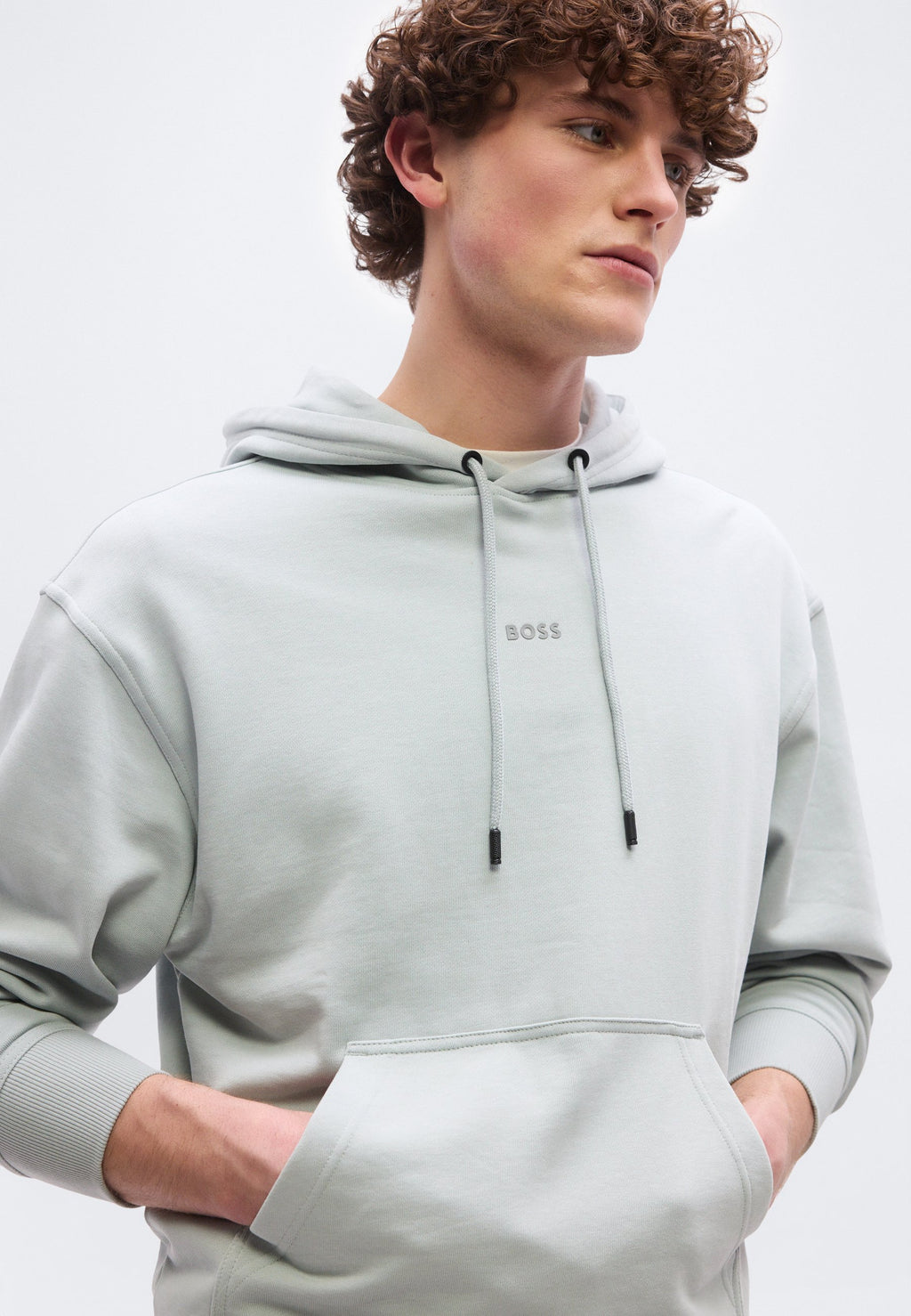 Hoodie - silver-coloured