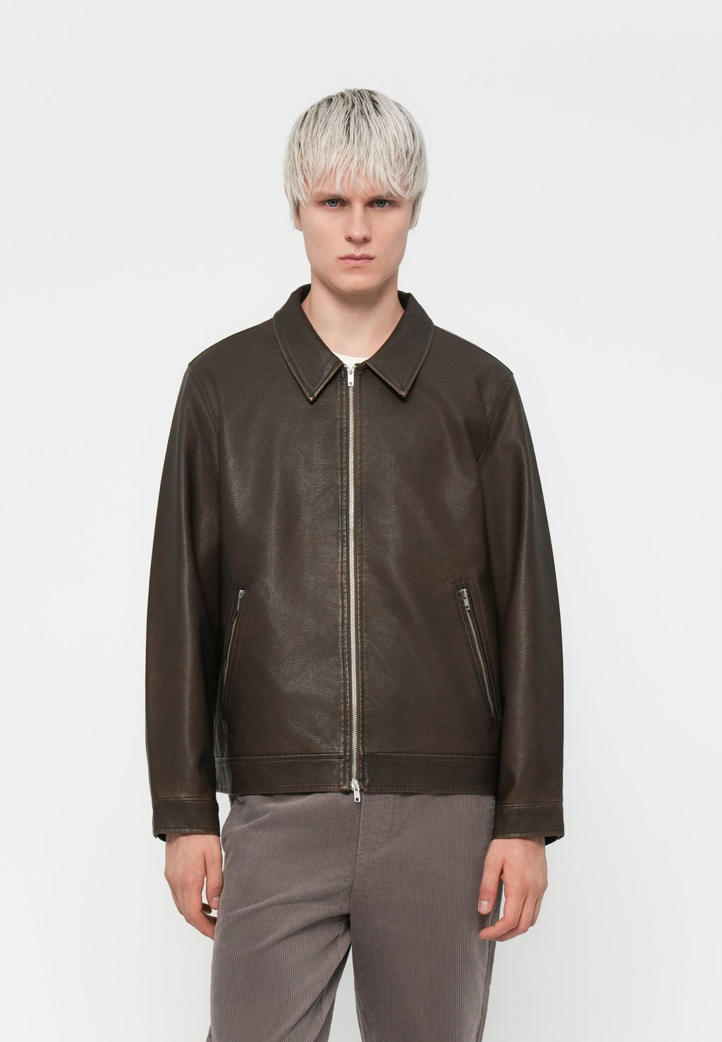 Transitional Transitional - Faux leather jacket - chocolate brown