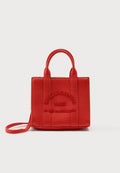 SQUARE - Handbag - grapefruit