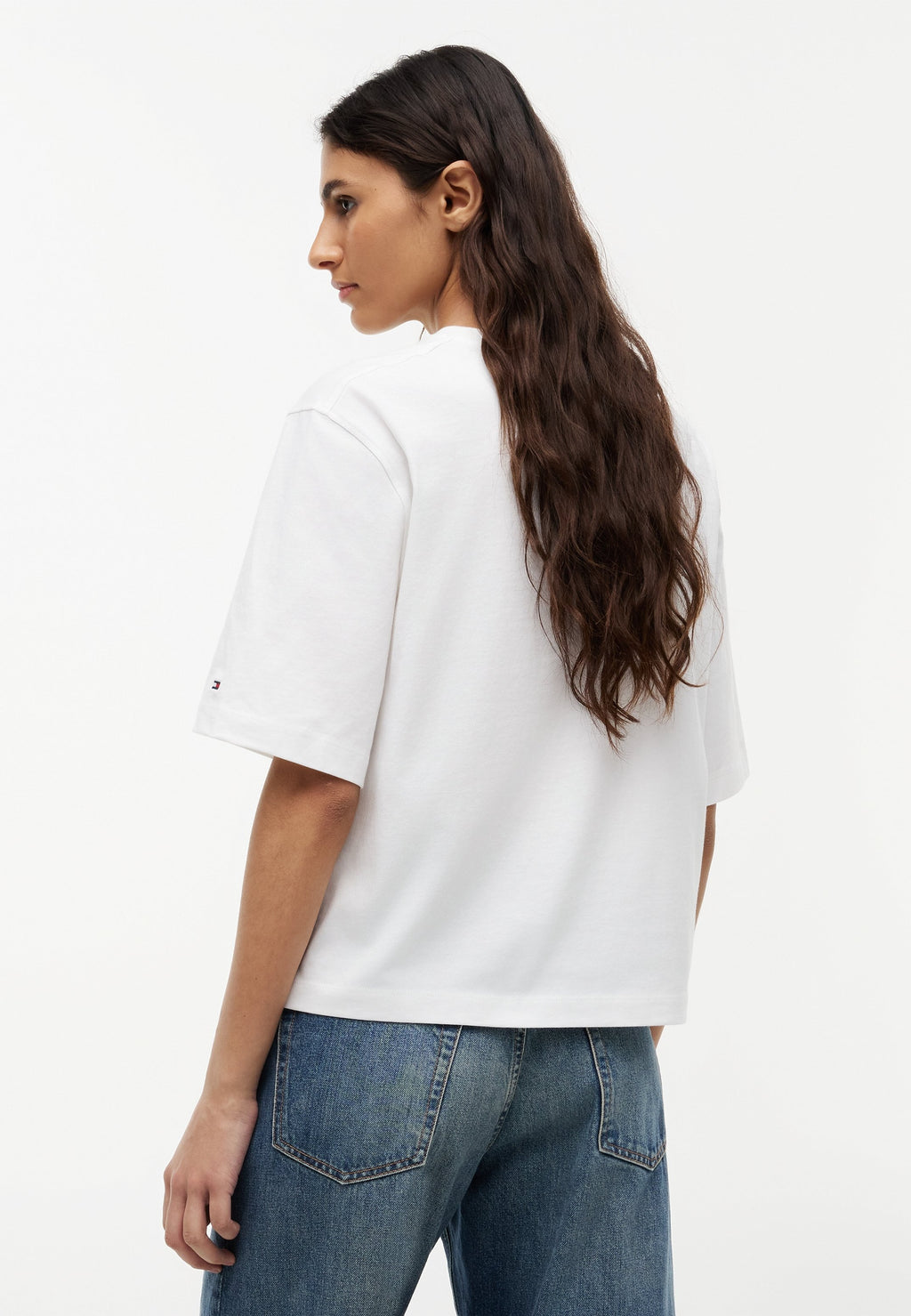 CLASSIC SCRIPT TRAPEZE TEE - Basic T-shirt - ecru