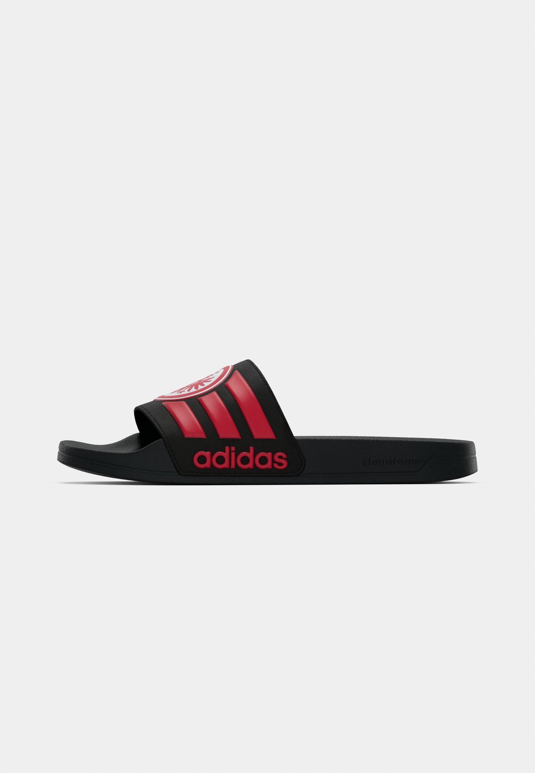 ADILETTE SHOWER FRANKFURT - Claquettes de piscine - core black/sge red