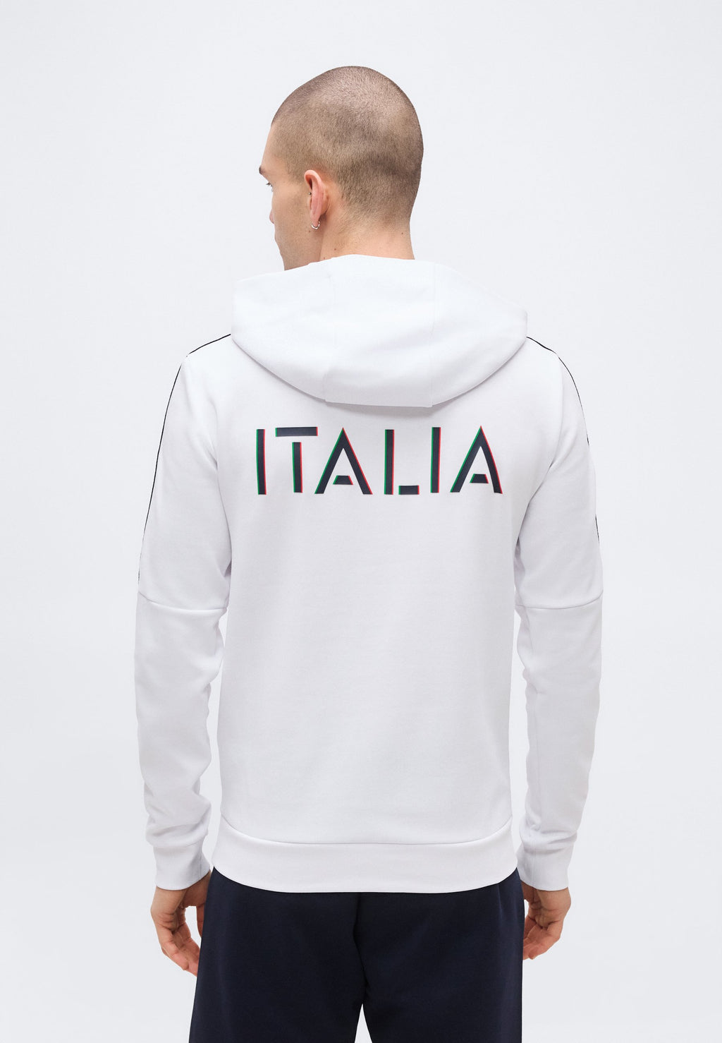 SWEAT À CAPUCHE ITALIAN SPIRIT OVERSIZE - Vêtement équipe nationale - blanc