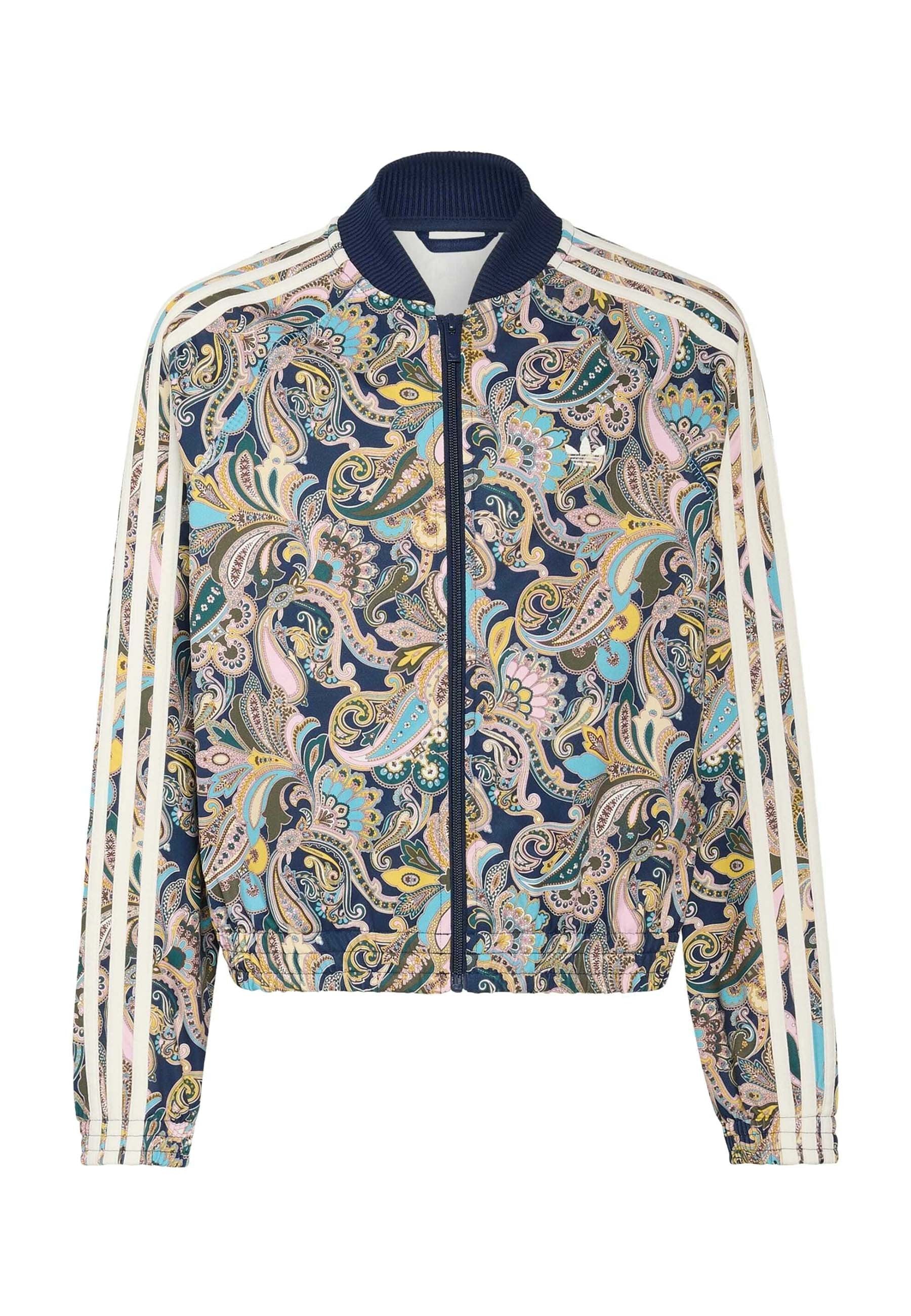 HAUT DE SURVÊTEMENT COURT ADIDAS ORIGINALS SST LOOSE PAISLEY - Blouson aviateur - multicolore night indigo
