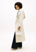 TH MONOGRAM CROSSBODY TOTE BAG - Handbag - soft cream