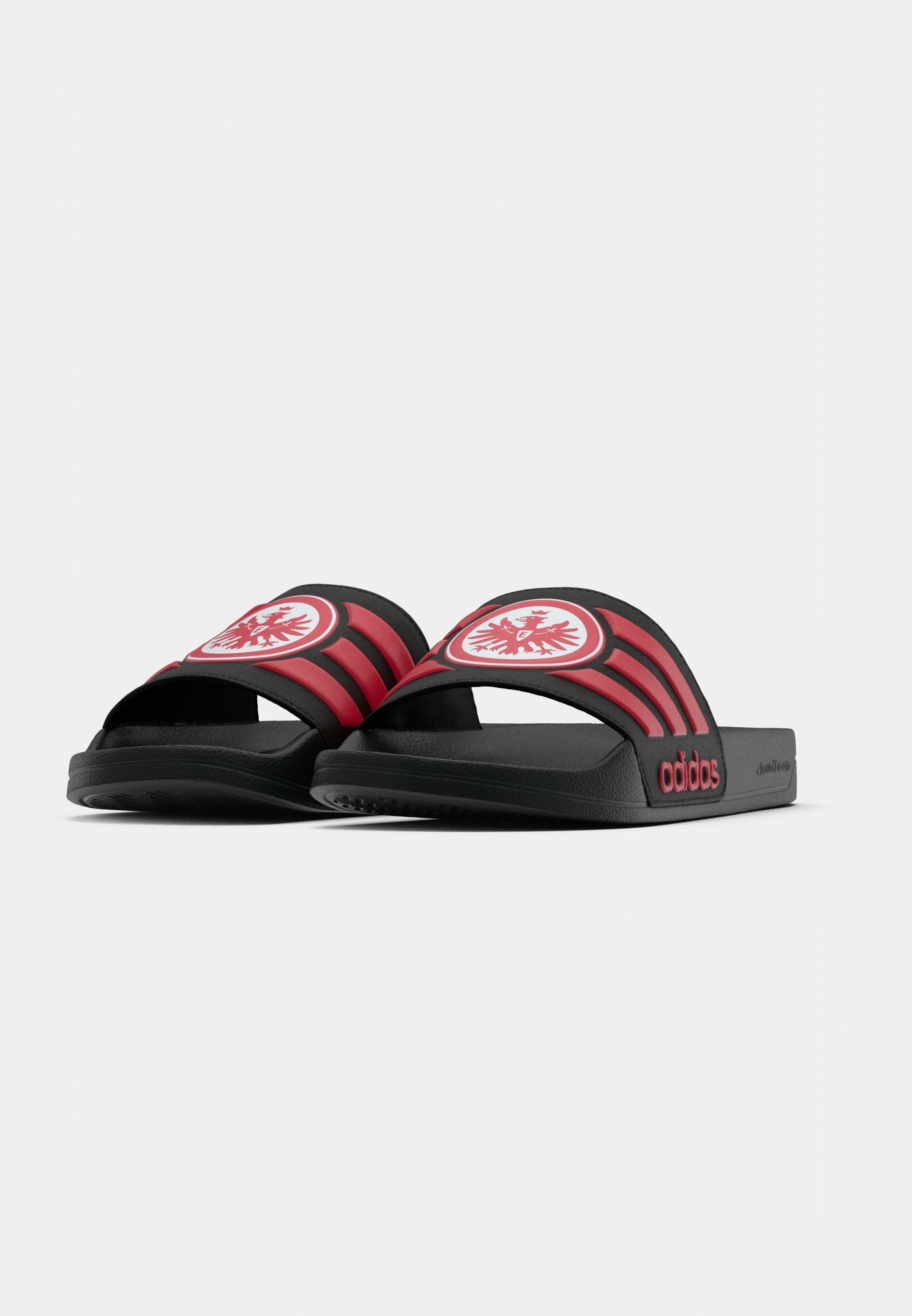 ADILETTE SHOWER FRANKFURT - Claquettes de piscine - core black/sge red