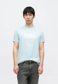 CREW NECK - Print T-shirt - ice blue