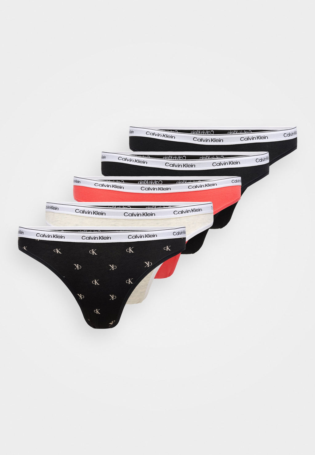 ICON LOGO 5 PACK - Briefs - black/snow heather