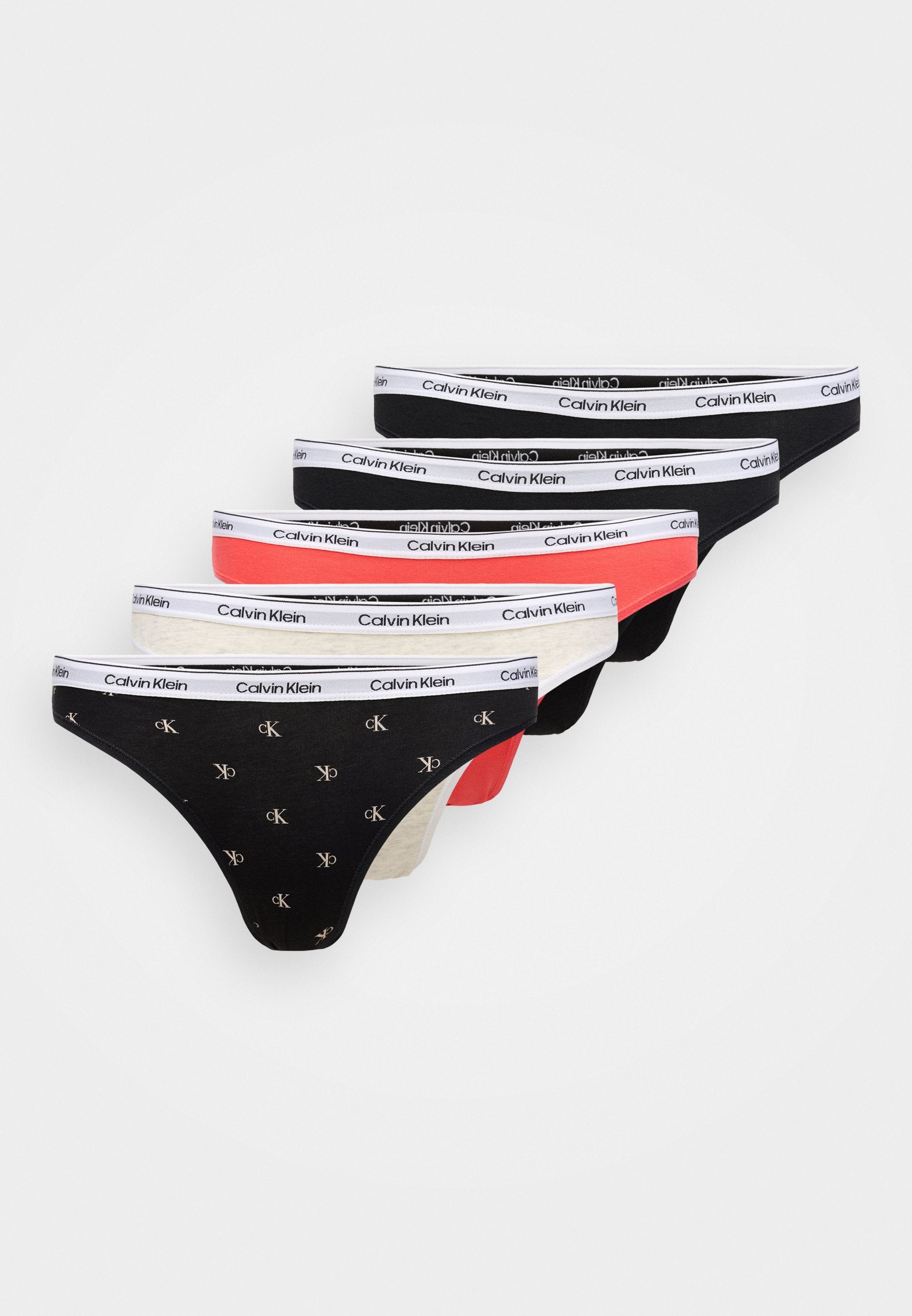ICON LOGO 5 PACK - Briefs - black/snow heather