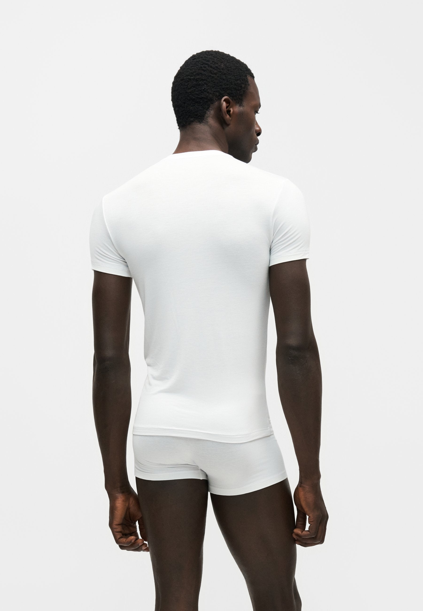 CREW NECK 2 PACK - Undershirt - black/white