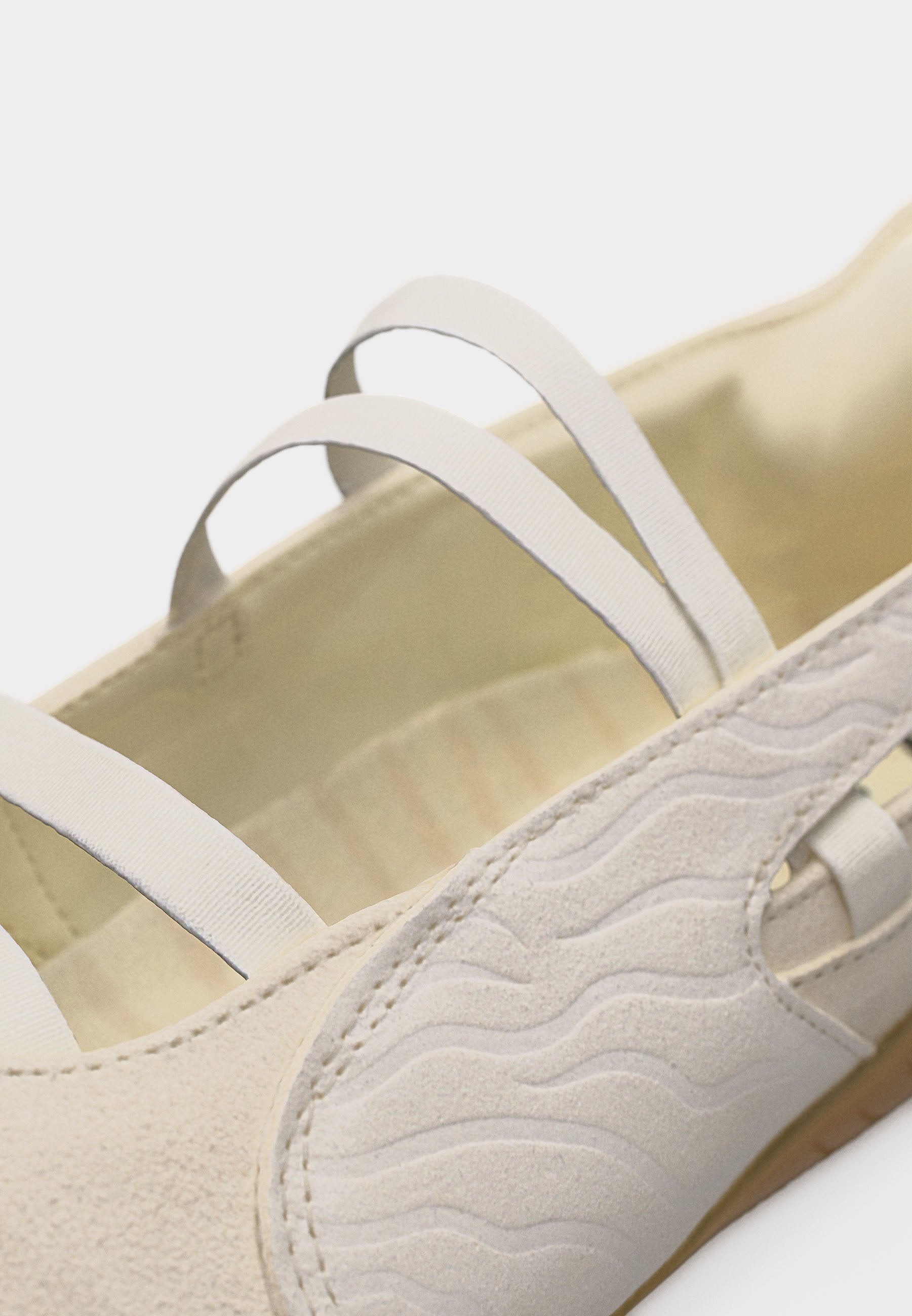SPEEDCAT BALLET SAND - Ankle strap ballet pumps - alpine snow/warm white