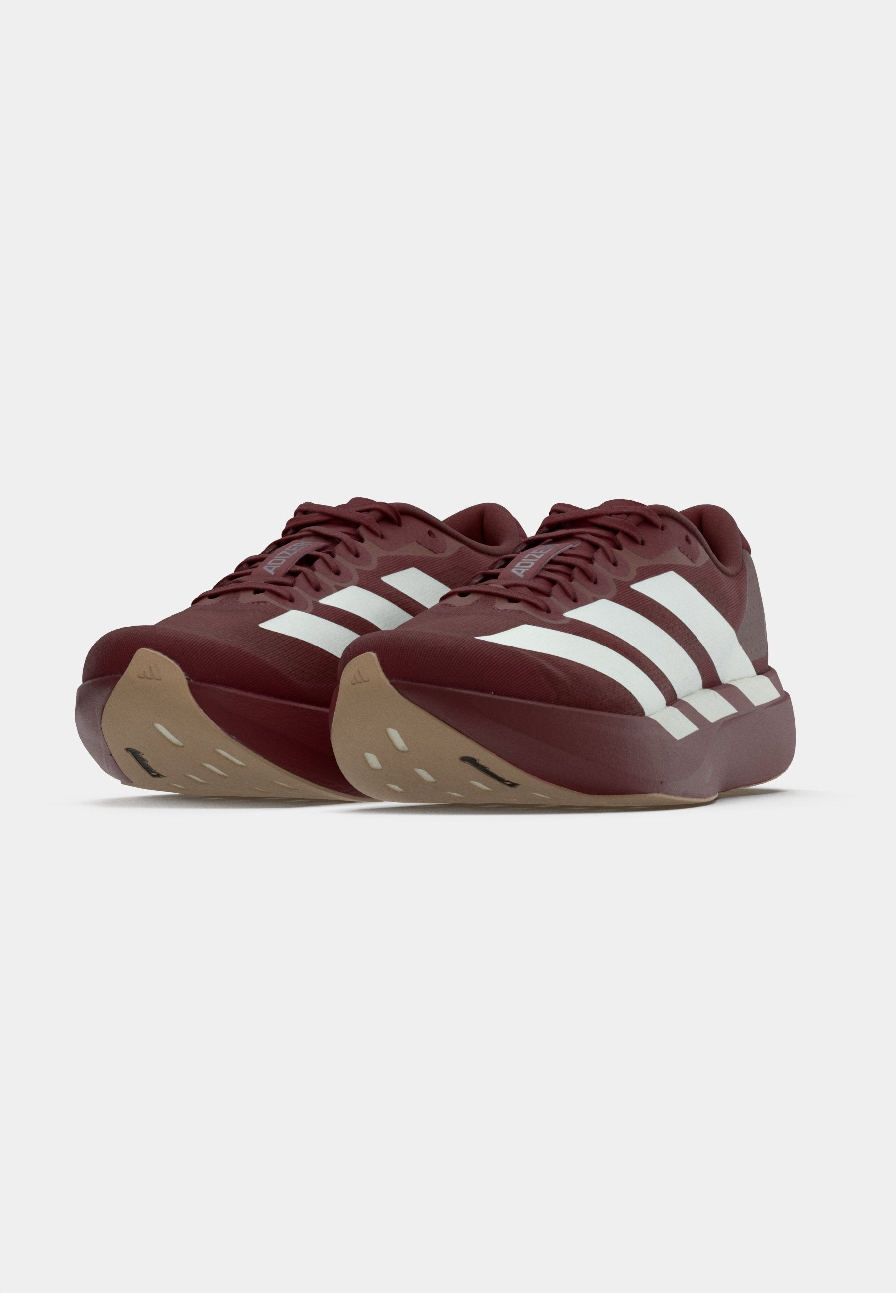 ADIZERO EVO SL M - أحذية رياضية - أحمر ظل/أبيض غير مصقول/فضي معدني