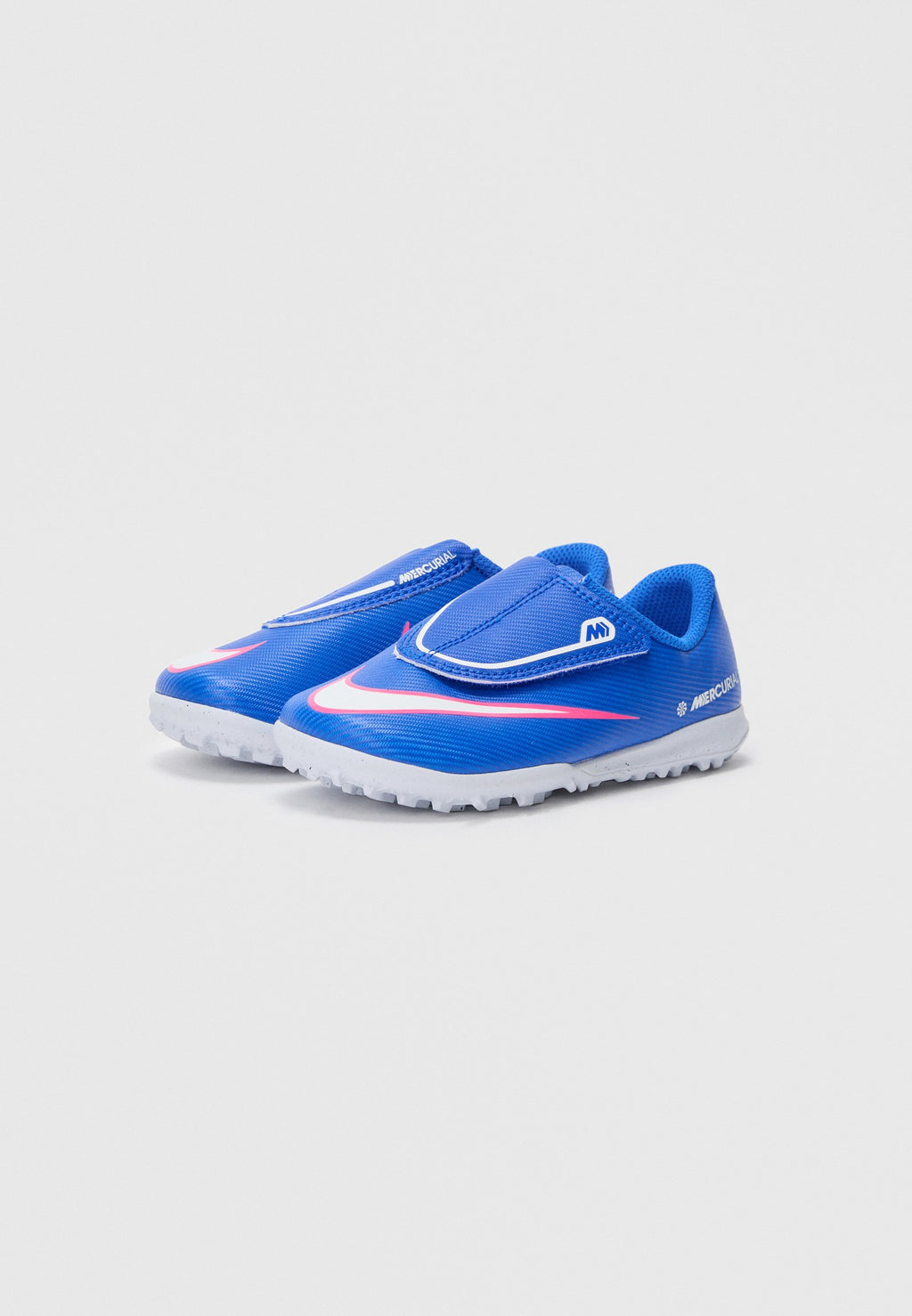JR MERCURIAL VAPOR 16 CLUB TF PS VELCRO UNISEX - Halı Saha Kramponu - racer blue/white