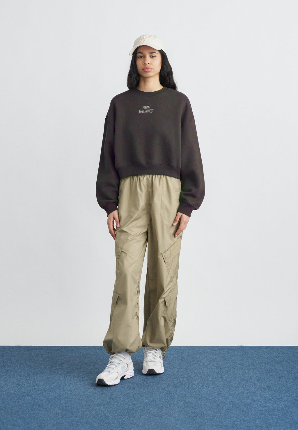 LINEAR HERITAGE CREW - Sweatshirt - faded black