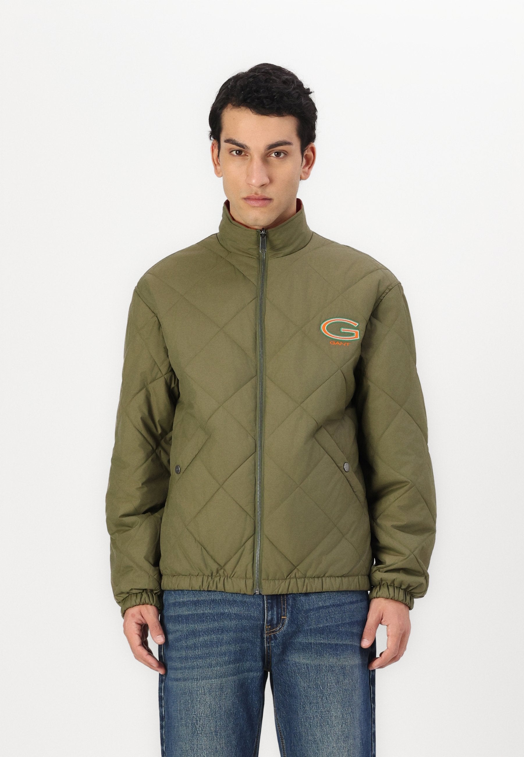 EXCLUSIVE HERITAGE 2.0 REVERSIBLE QUILTED JACKET - Light jacket - juniper green
