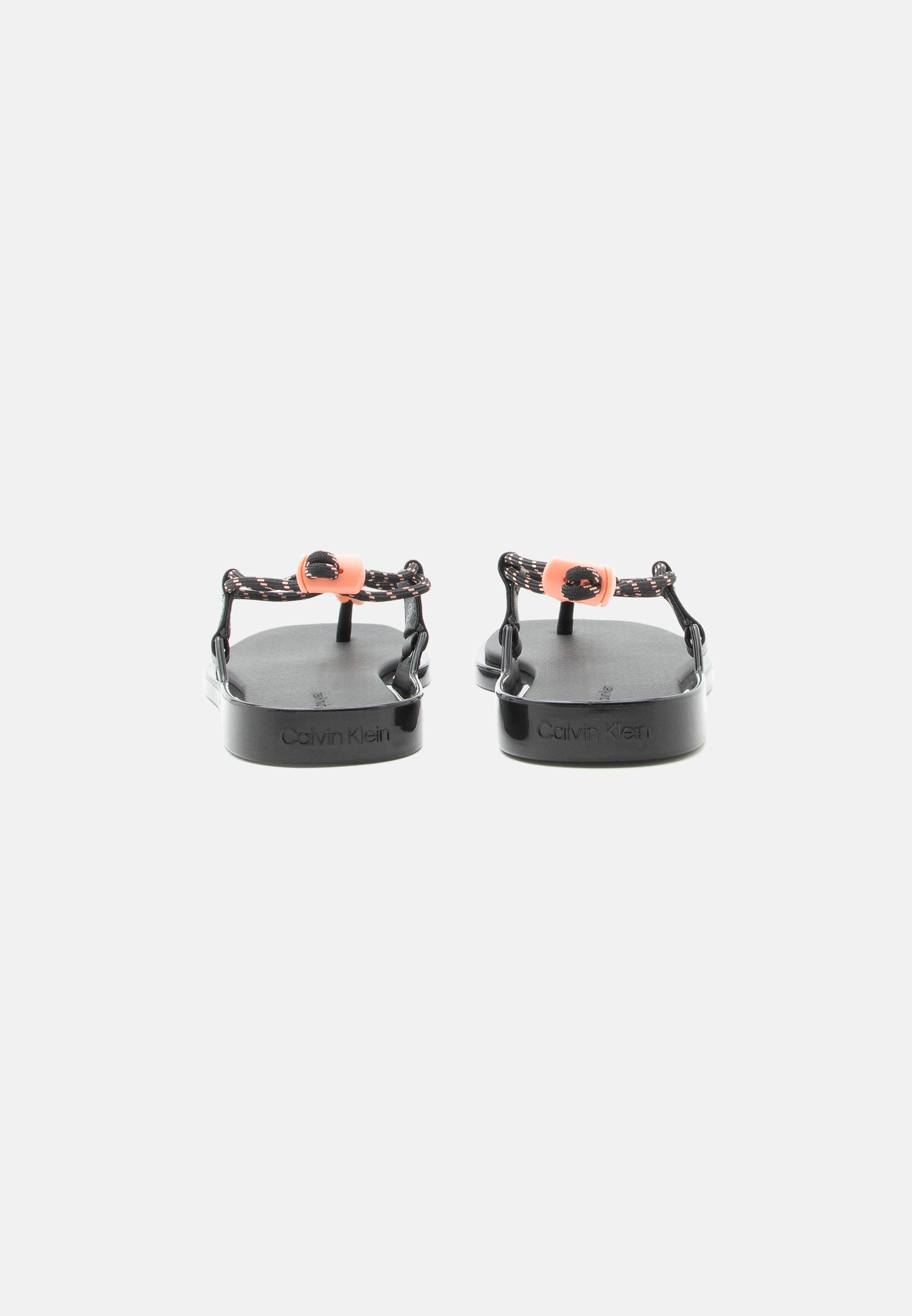 T-bar sandals - black/peach whip